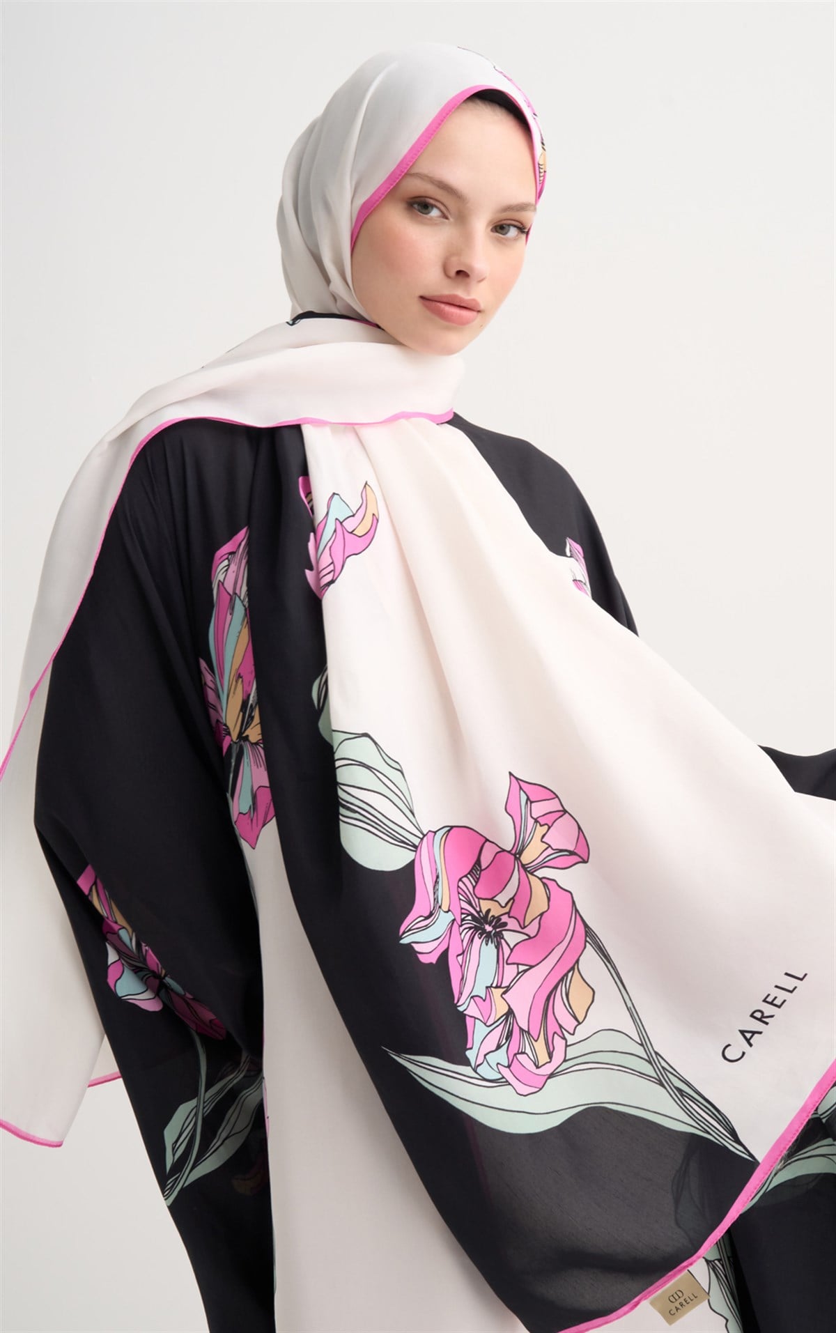 Mirelle Floş Şal Siyah