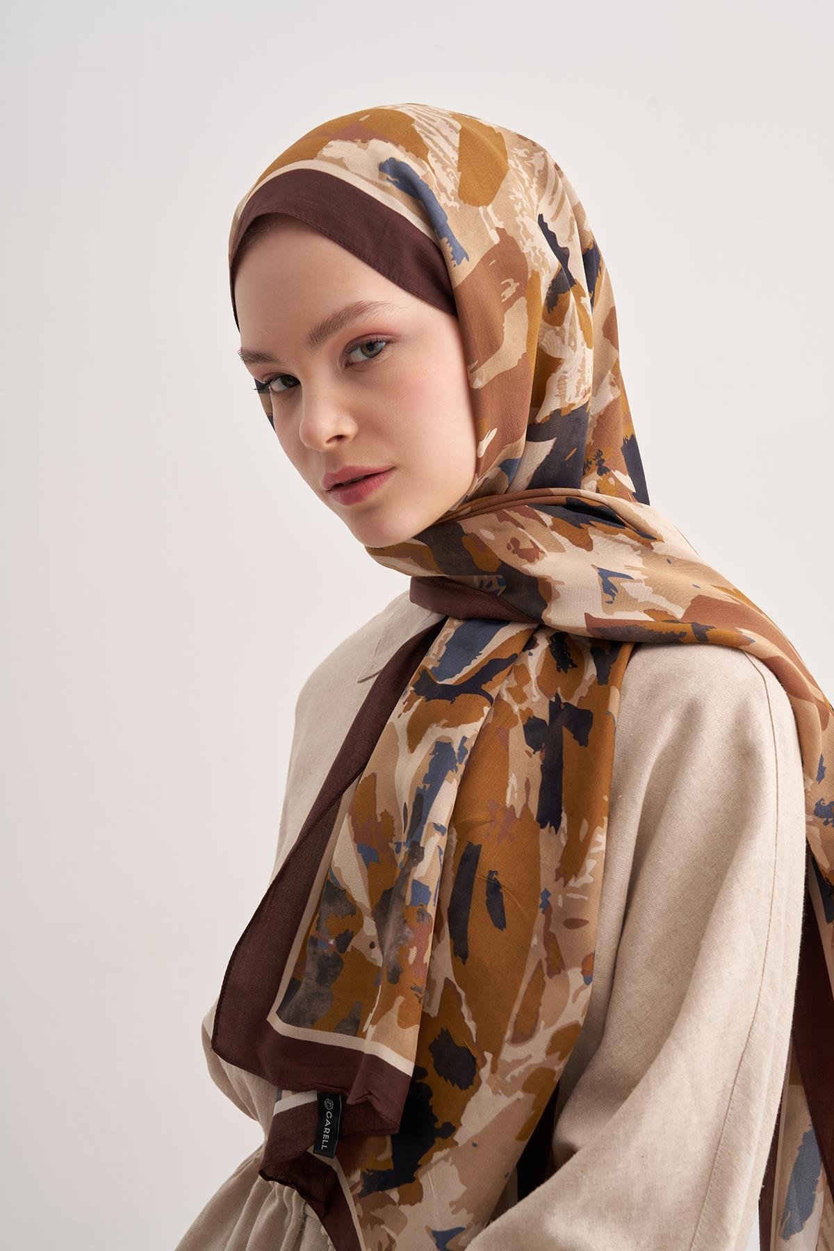 Brush Kahve Vela Floş Şal