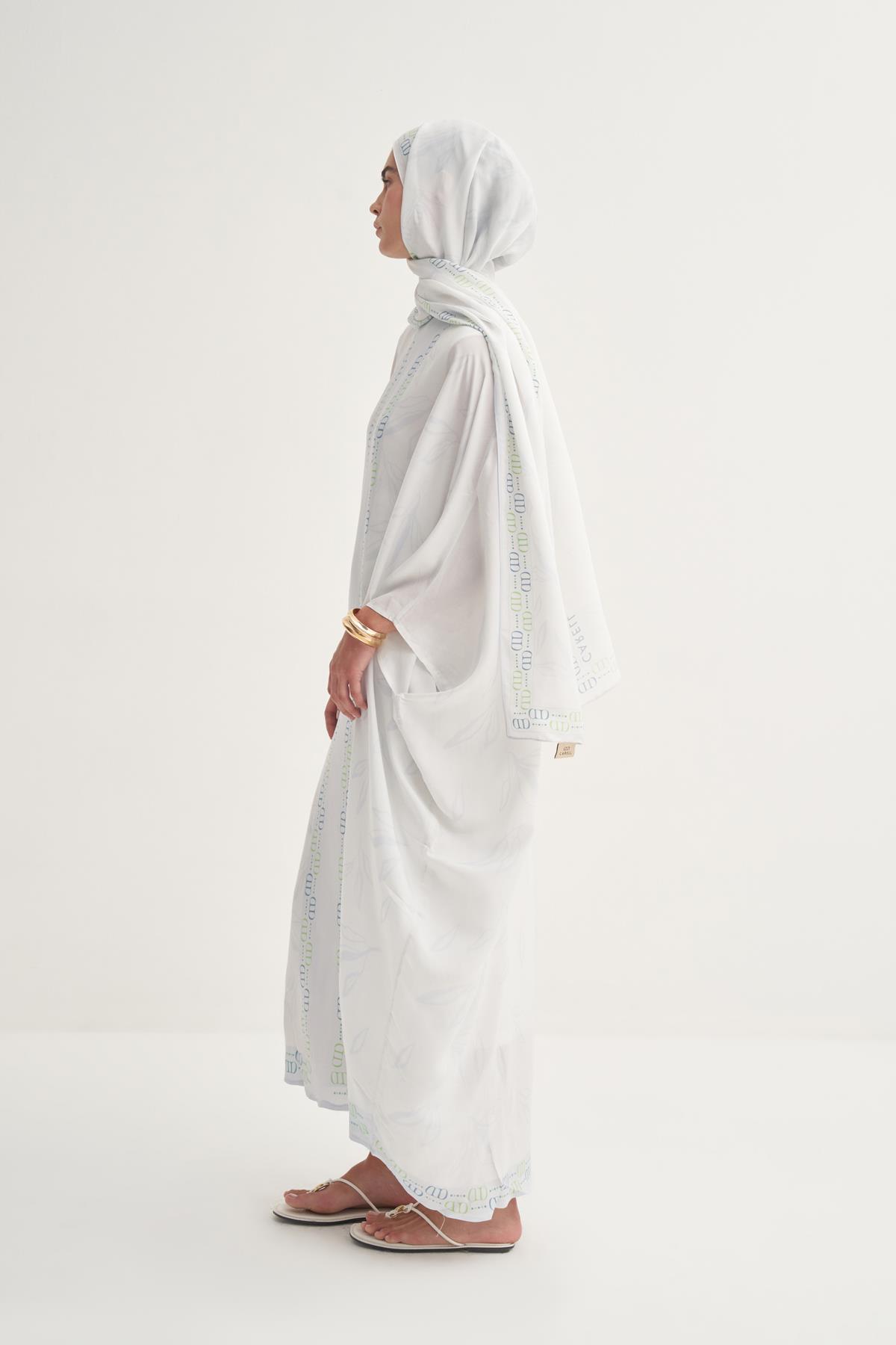 Aurella Floş Kaftan Soft Mavi