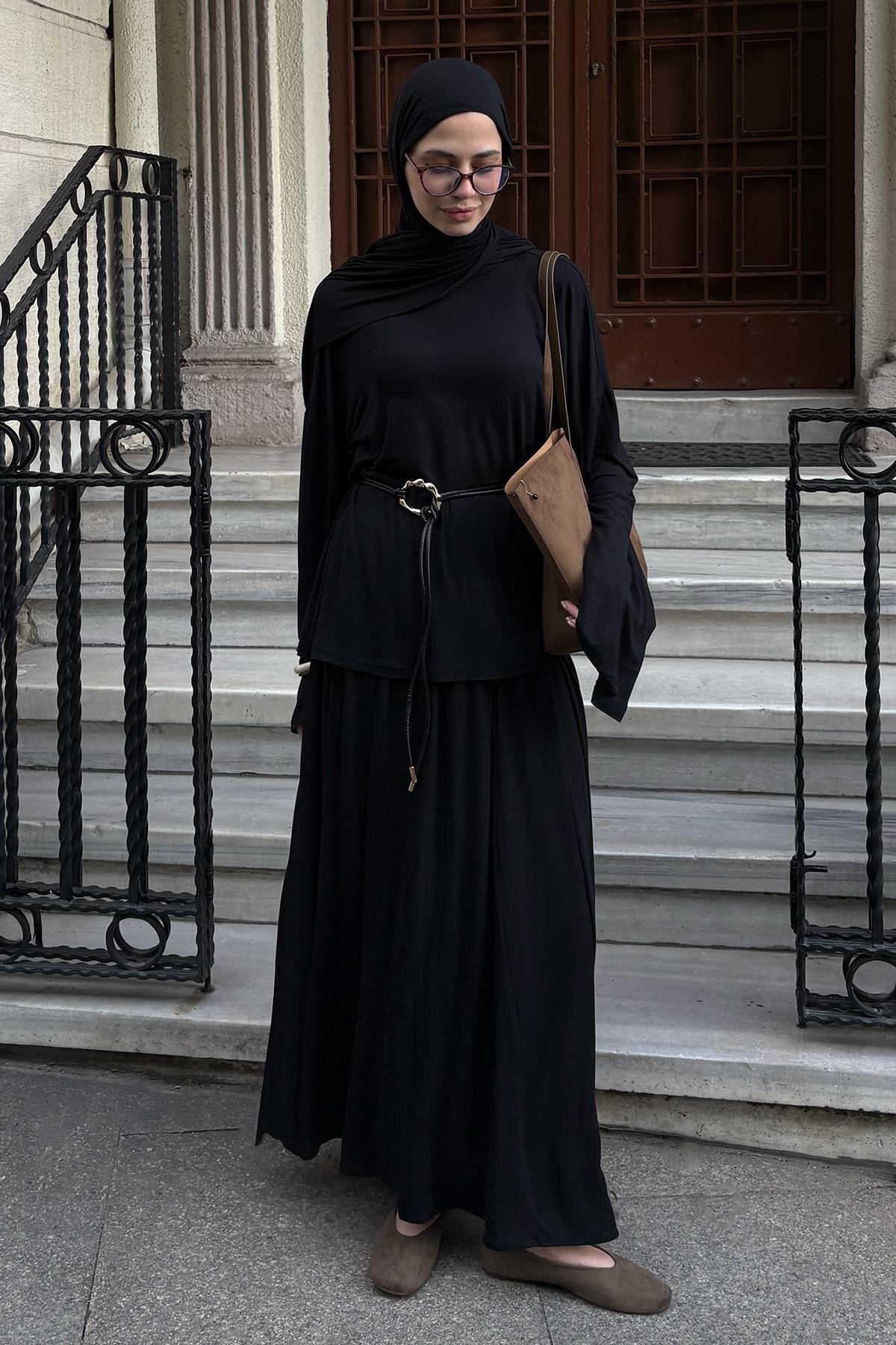 Micro Modal Etek Siyah