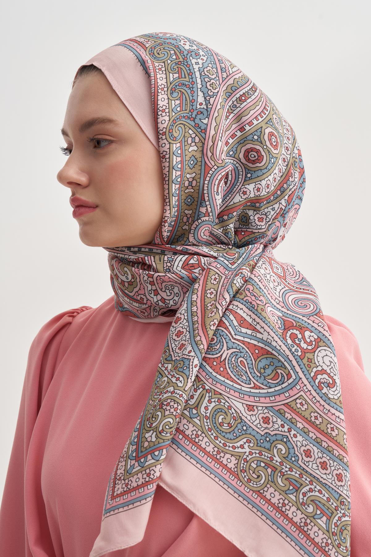 Sienna Pudra Nilla Pamuklu Şal