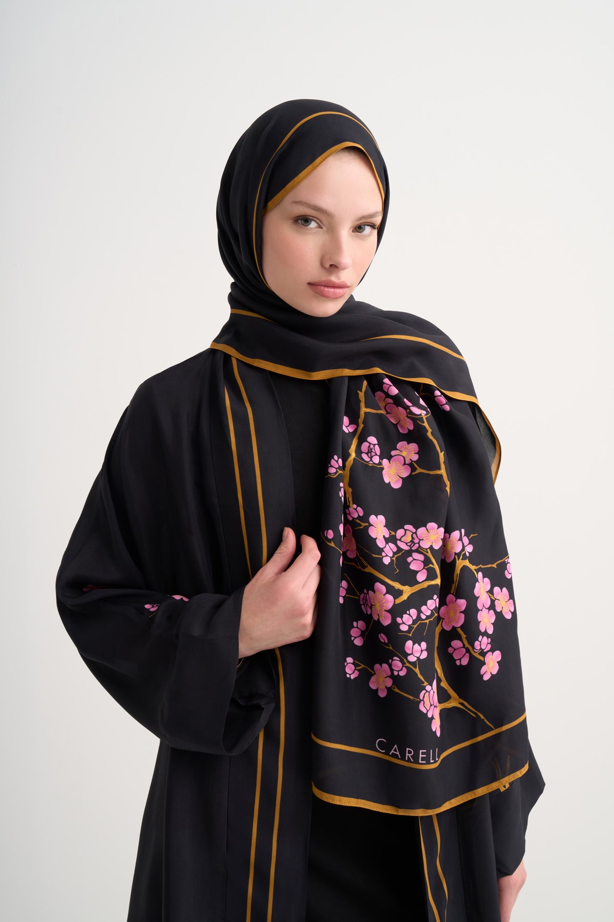 Bloomera Floş Şal Siyah