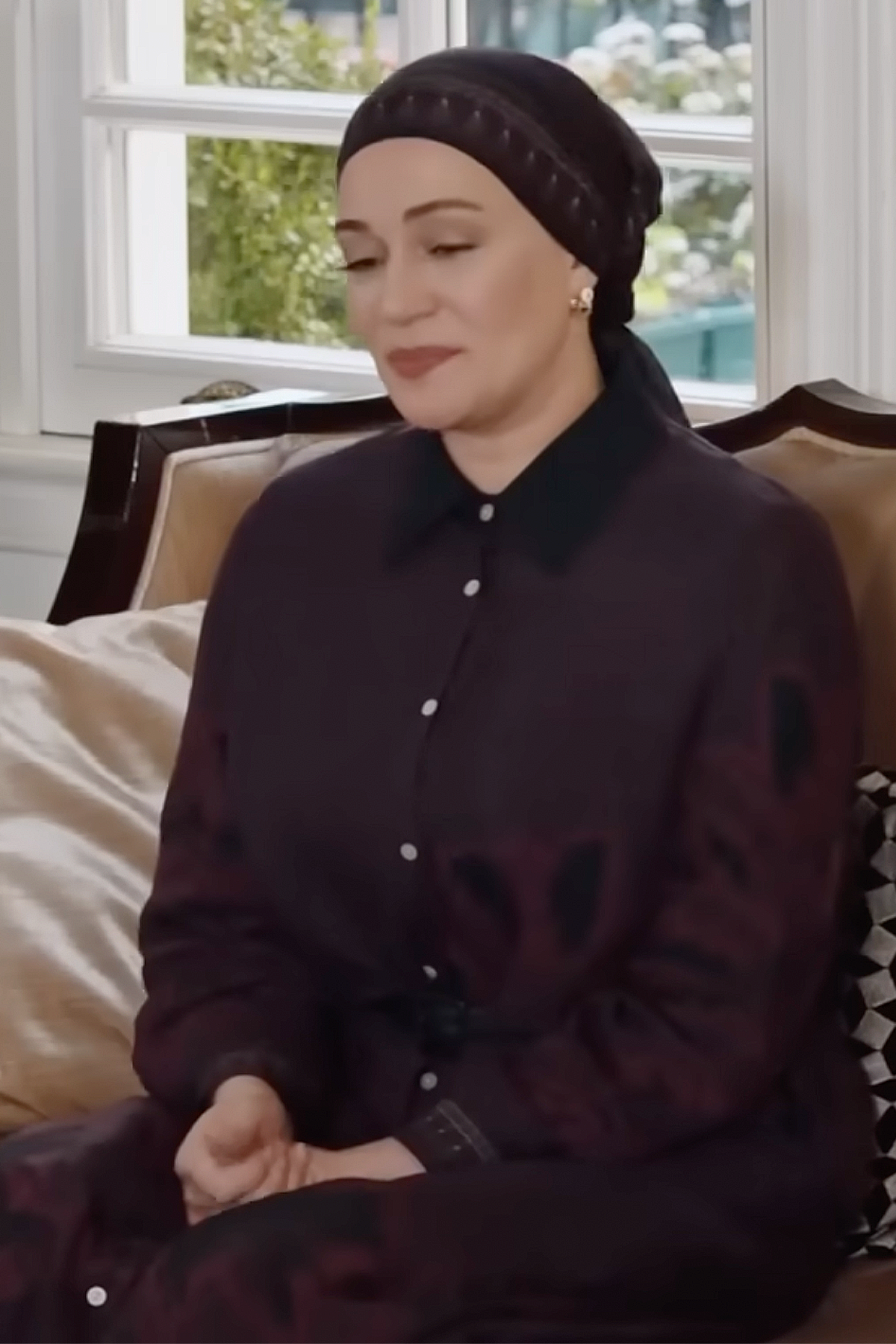 Kızılcık Şerbeti Salkımın Tercihi Sera İncira Gömlek Elbise Bordo