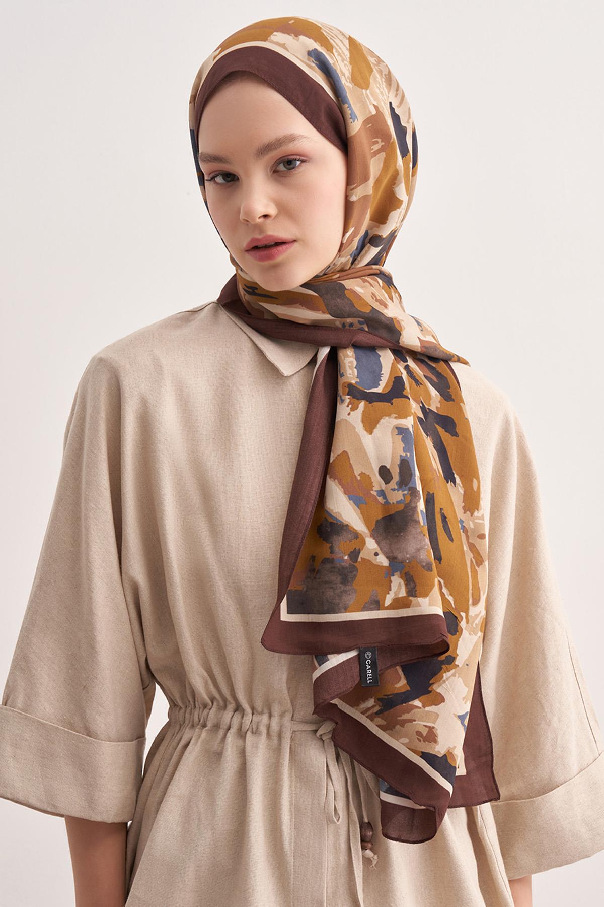 Brush Kahve Vela Floş Şal