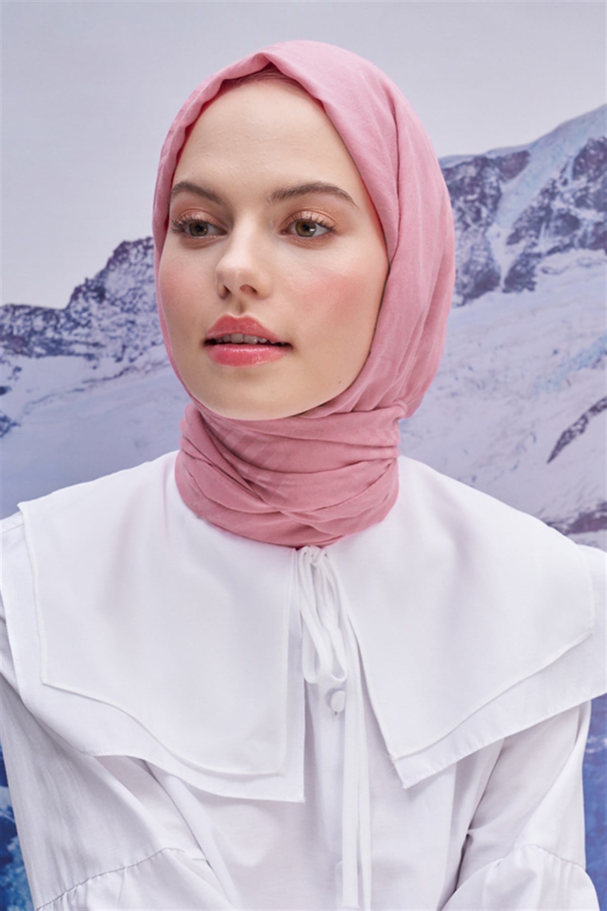 Fasone Modal Jakar Şal Pudra
