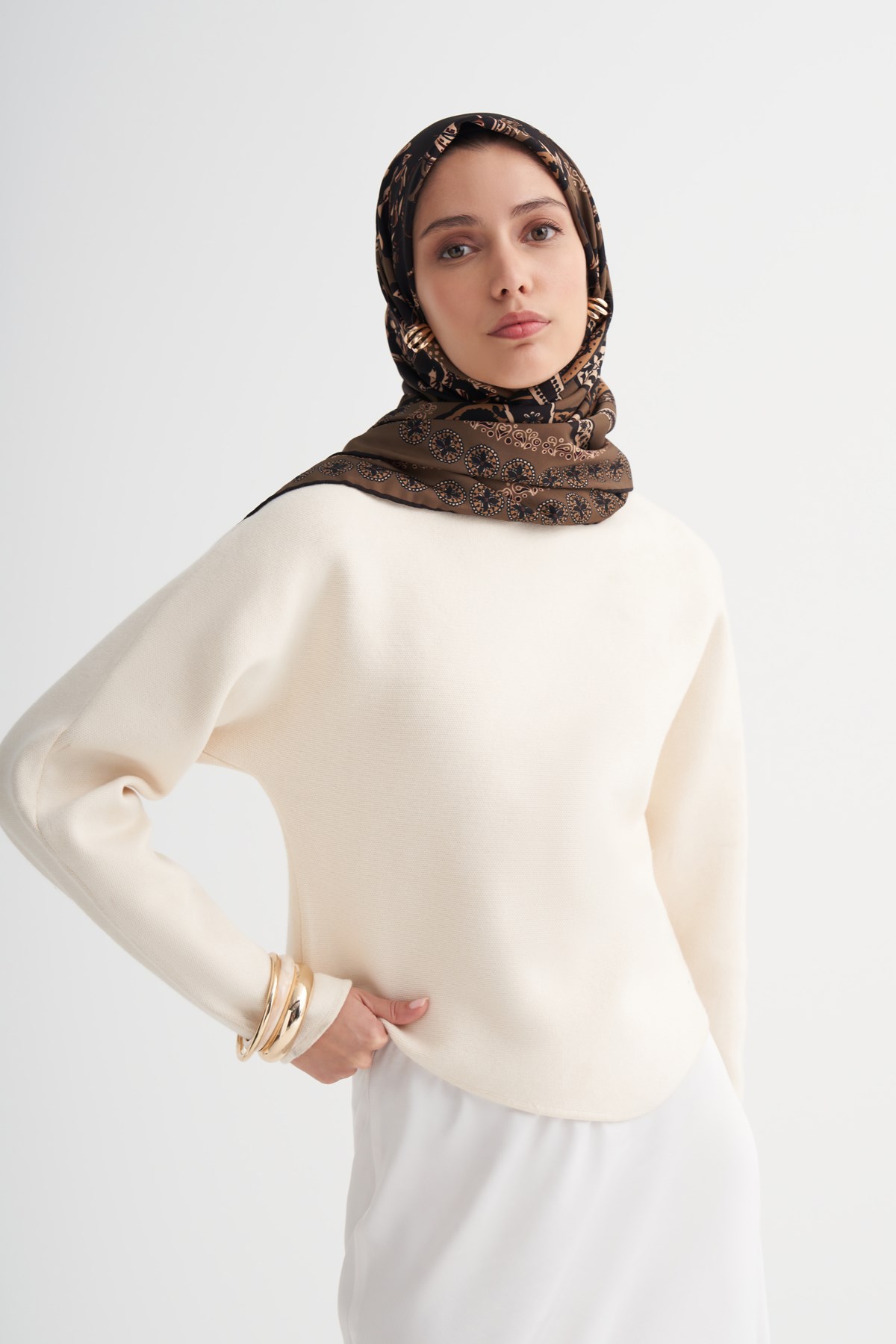 Silva Haki Twill Eşarp