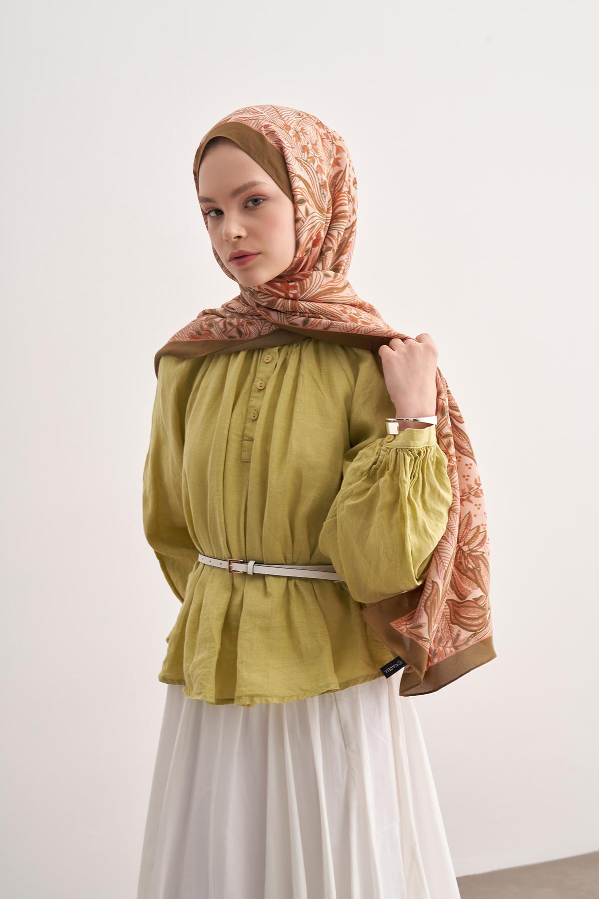 Lily Ceviz Vela Floş Şal