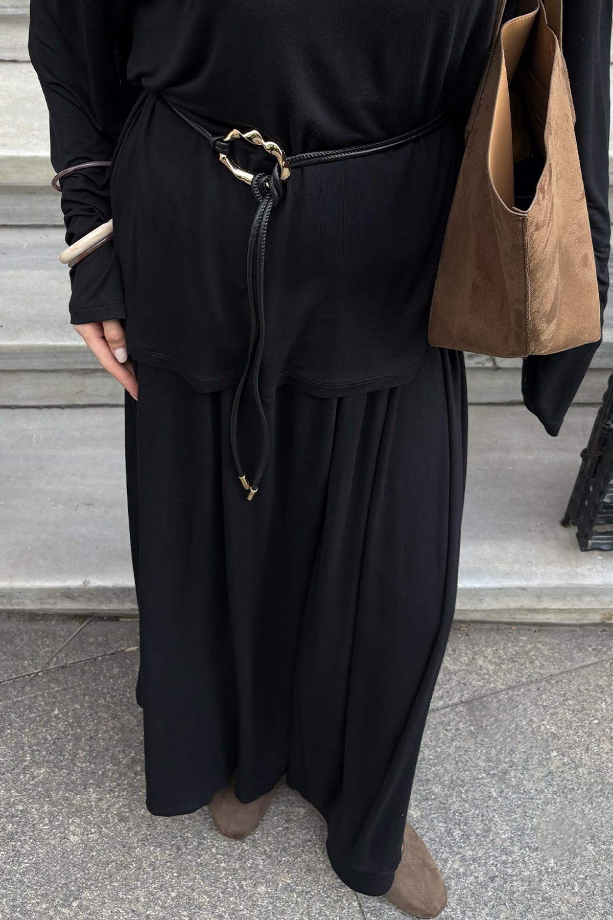 Micro Modal Etek Siyah