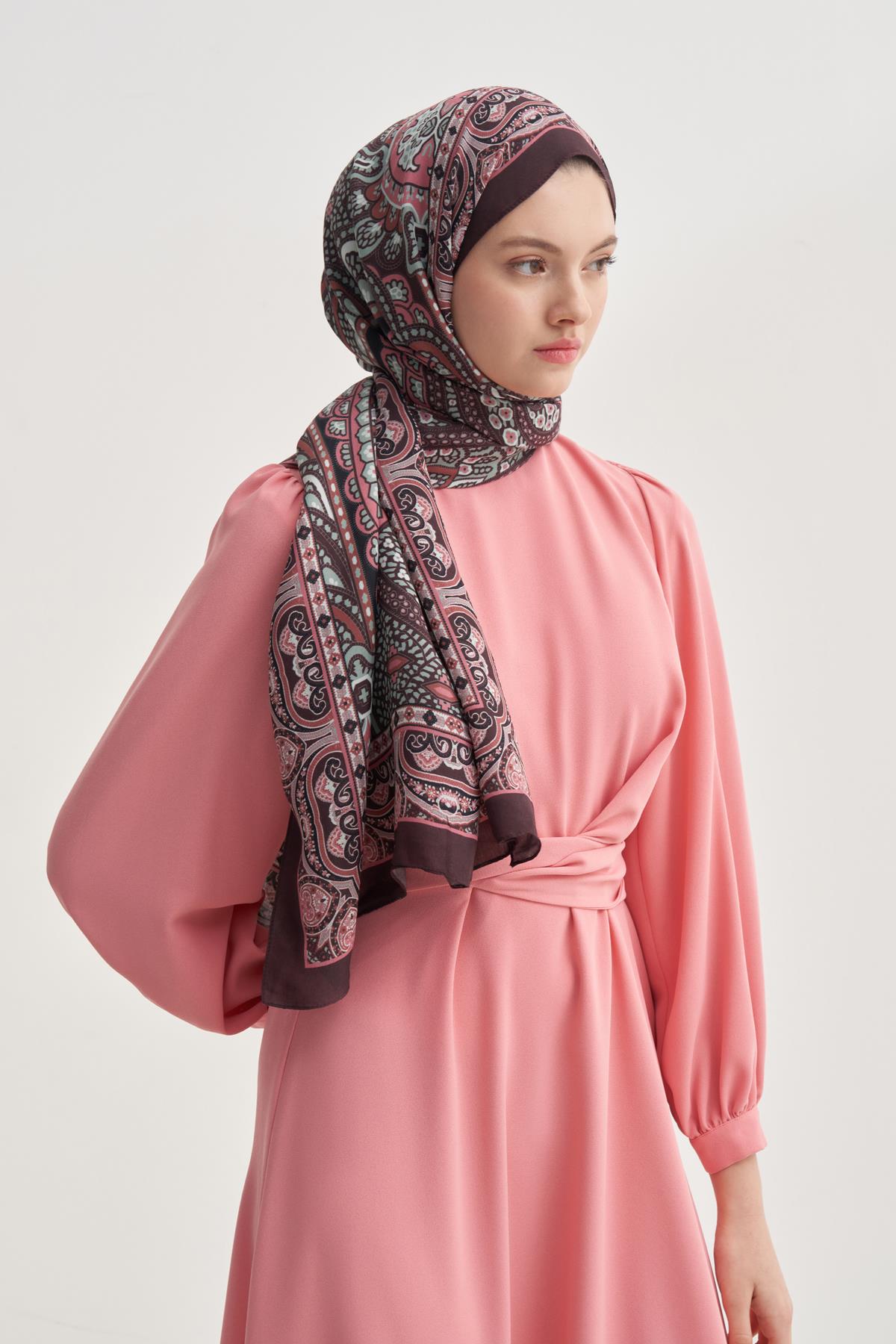 Olea Bordo Nilla Pamuklu Şal