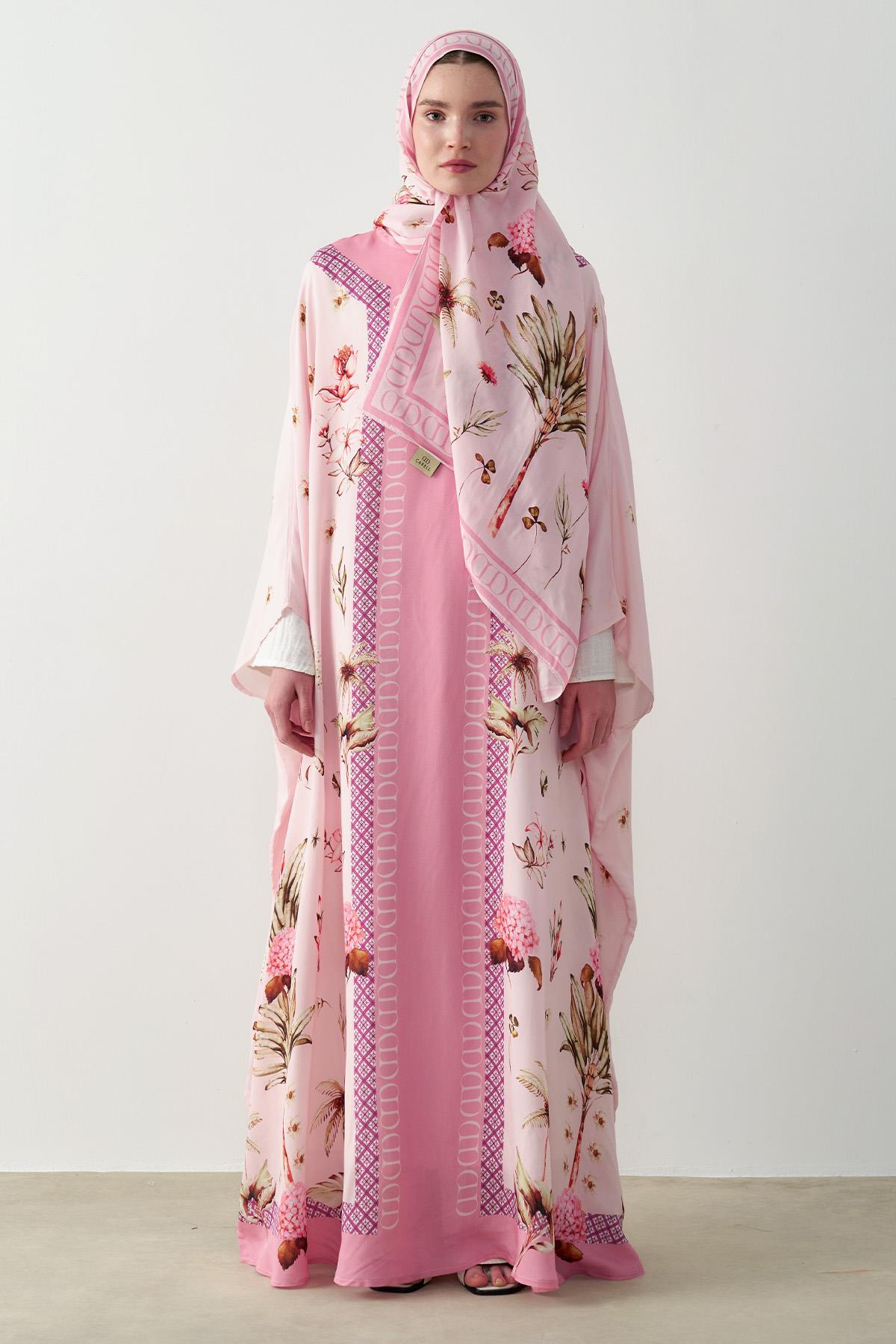 Glow Floş Kaftan Şeker Pembesi