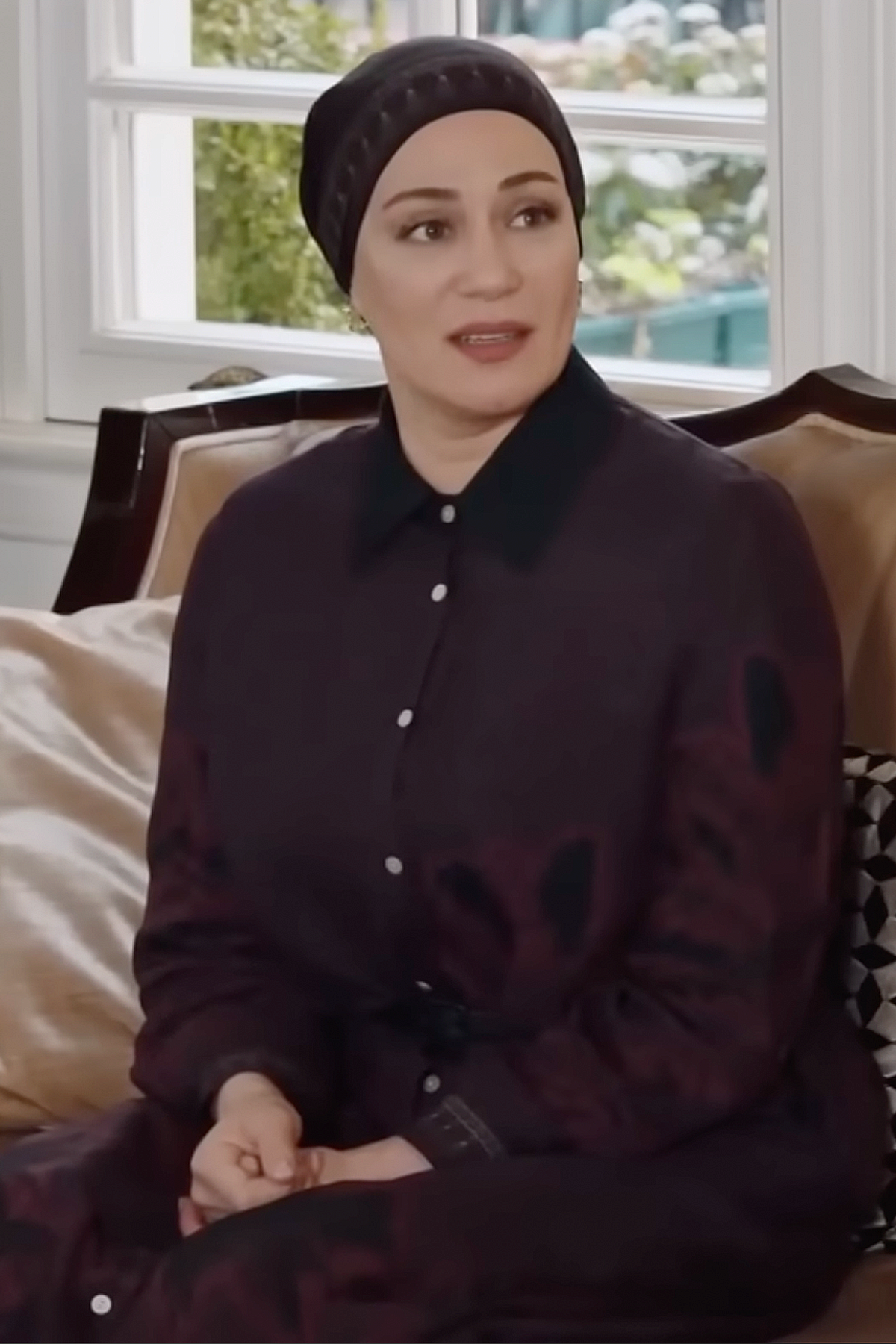 Kızılcık Şerbeti Salkımın Tercihi Sera İncira Gömlek Elbise Bordo