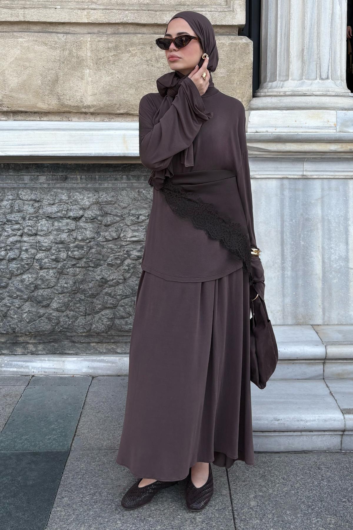 Micro Modal Etek Kahve