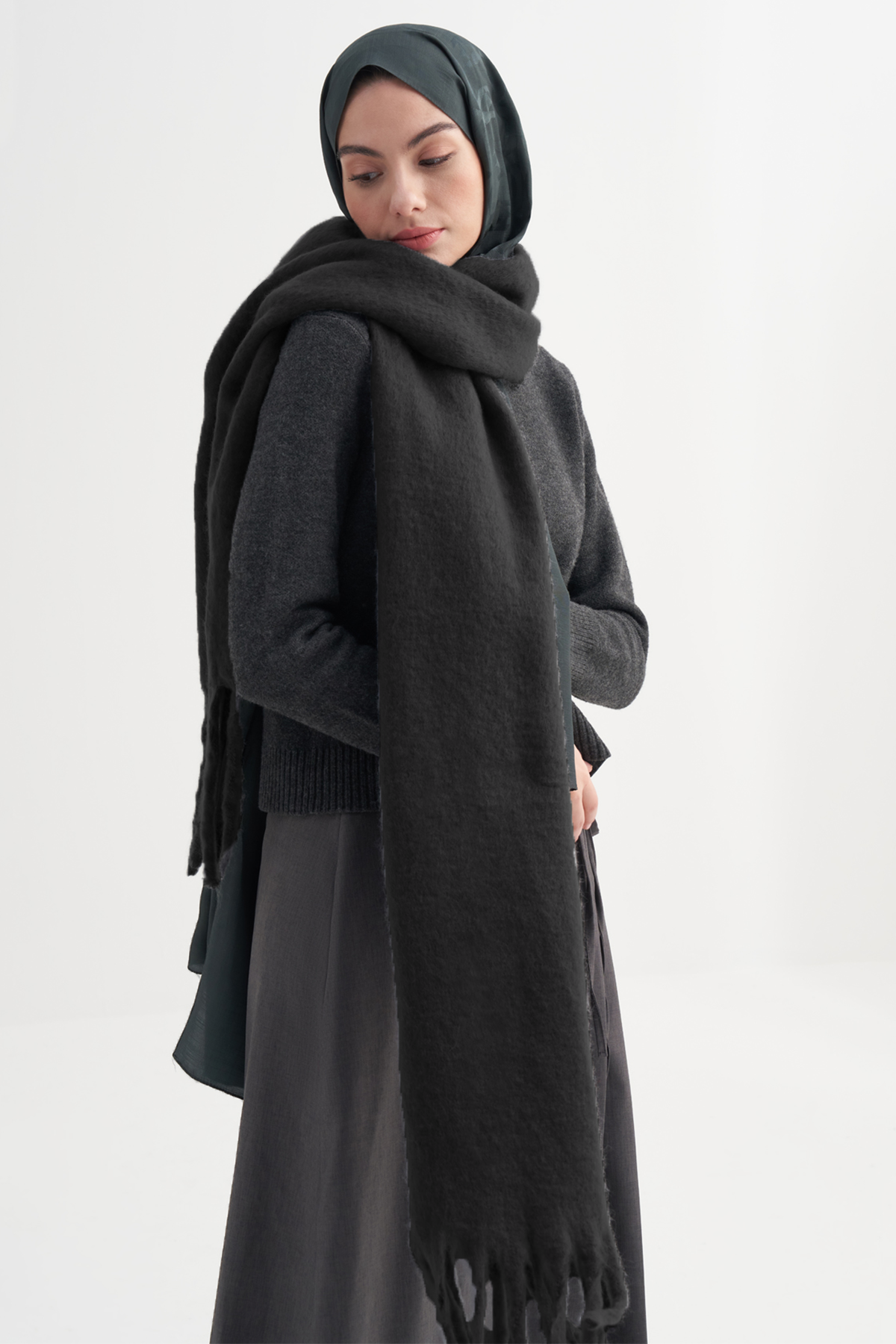 Şal Atkı Siyah