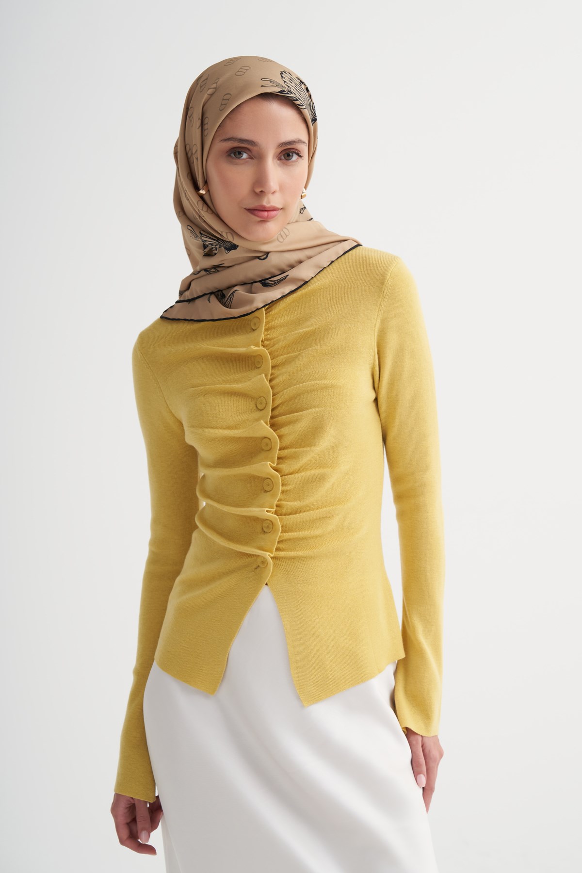 Marina Gold Twill Eşarp
