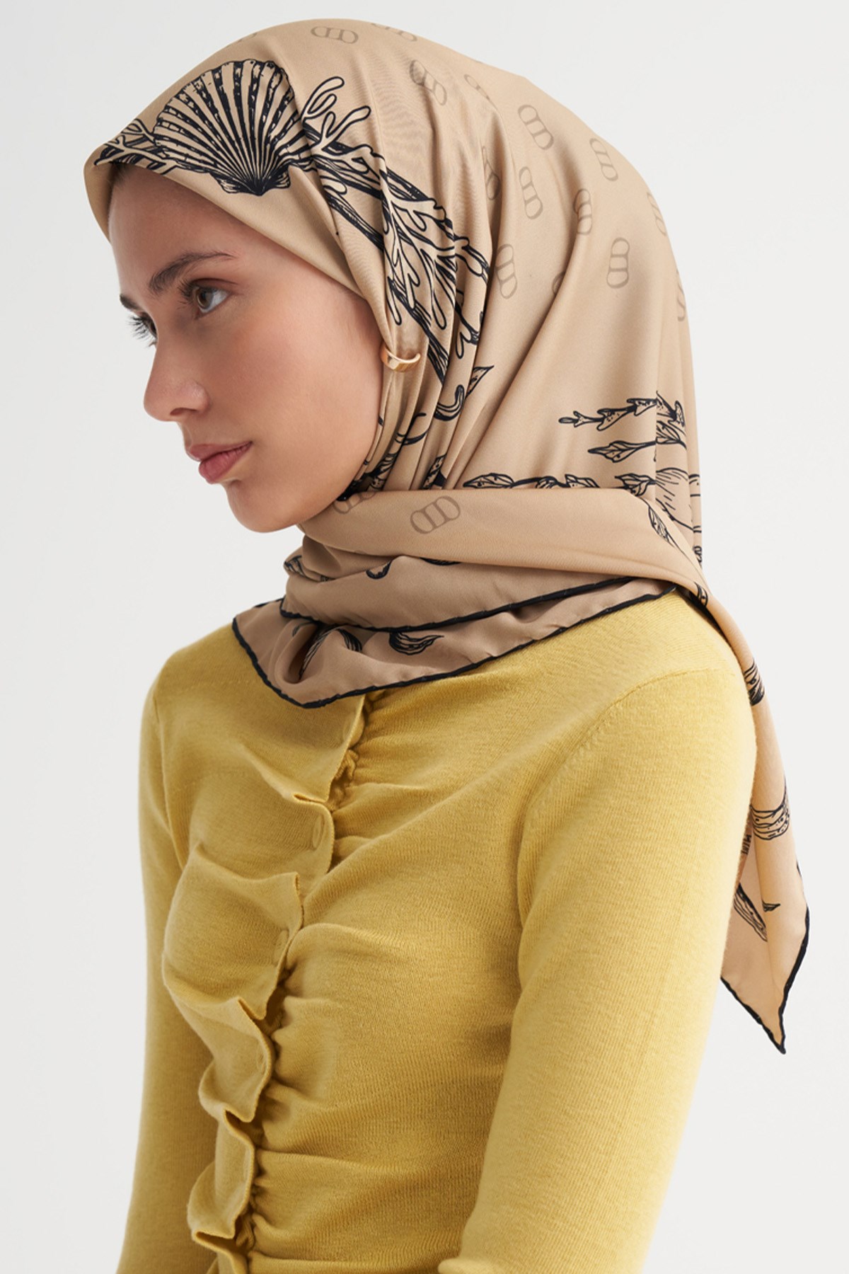 Marina Gold Twill Eşarp