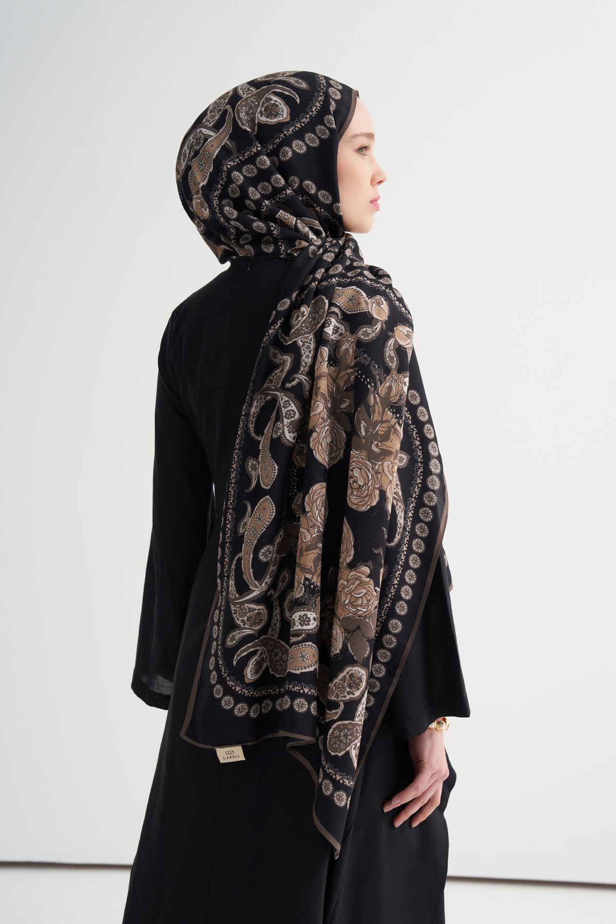 Moon Monogram Floş Şal Bej