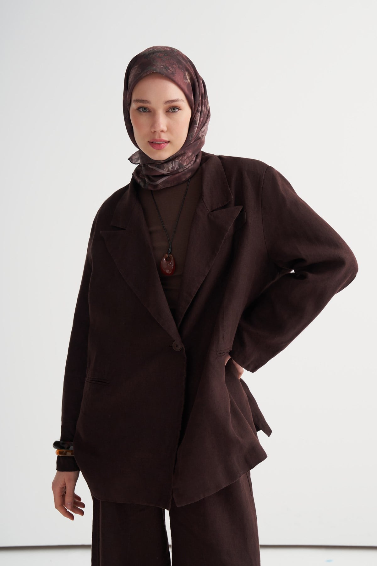 Batik Soft Eşarp Kahve