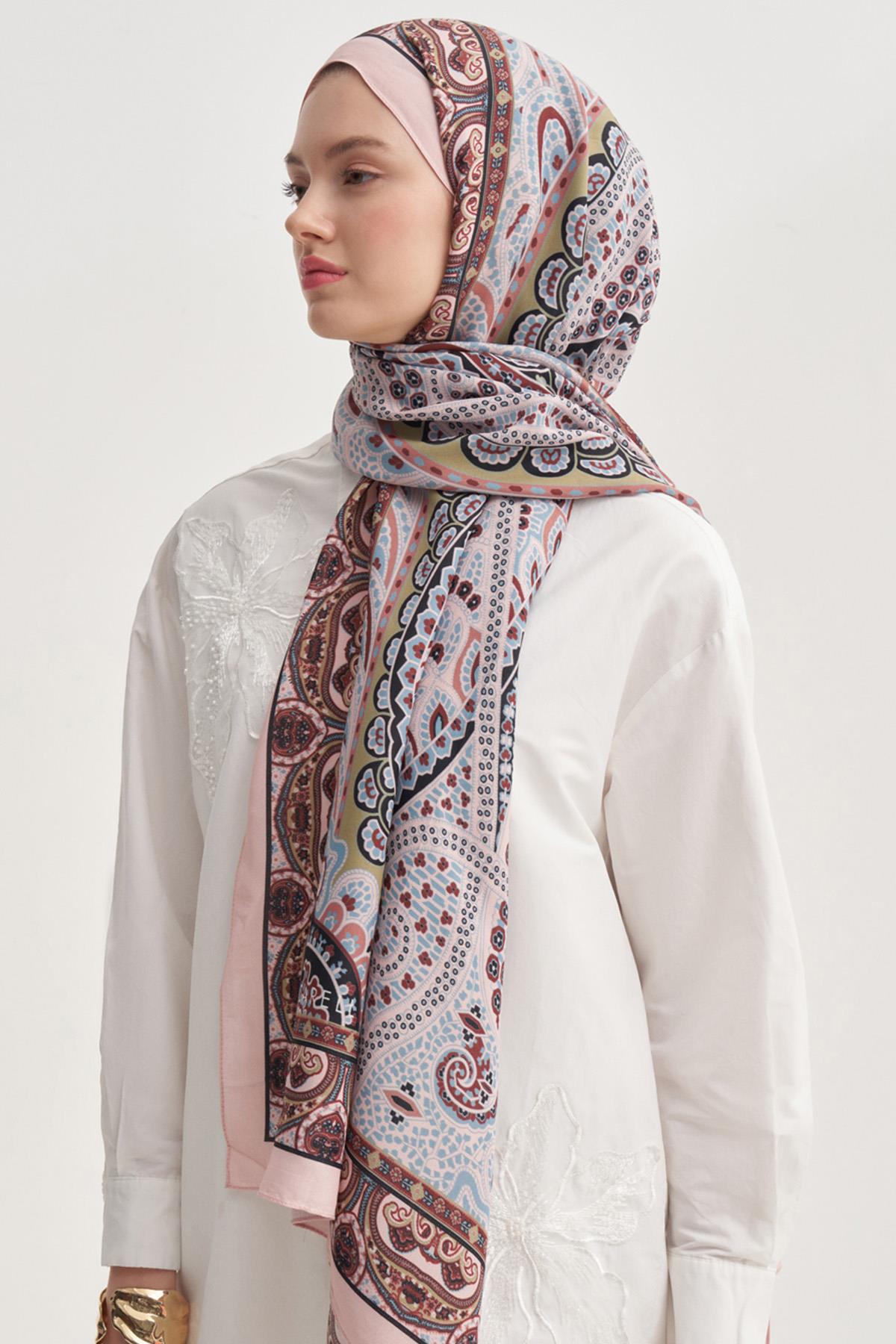 Olea Pudra Nilla Pamuklu Şal