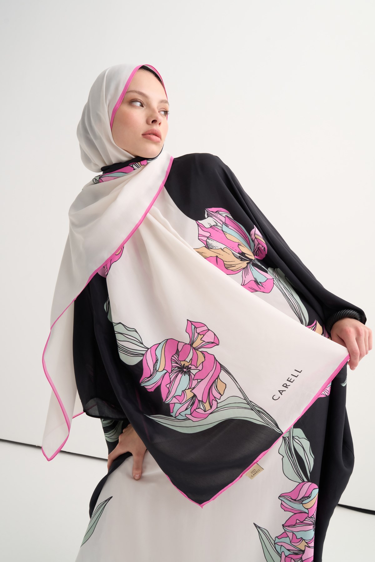 Mirelle Floş Şal Siyah