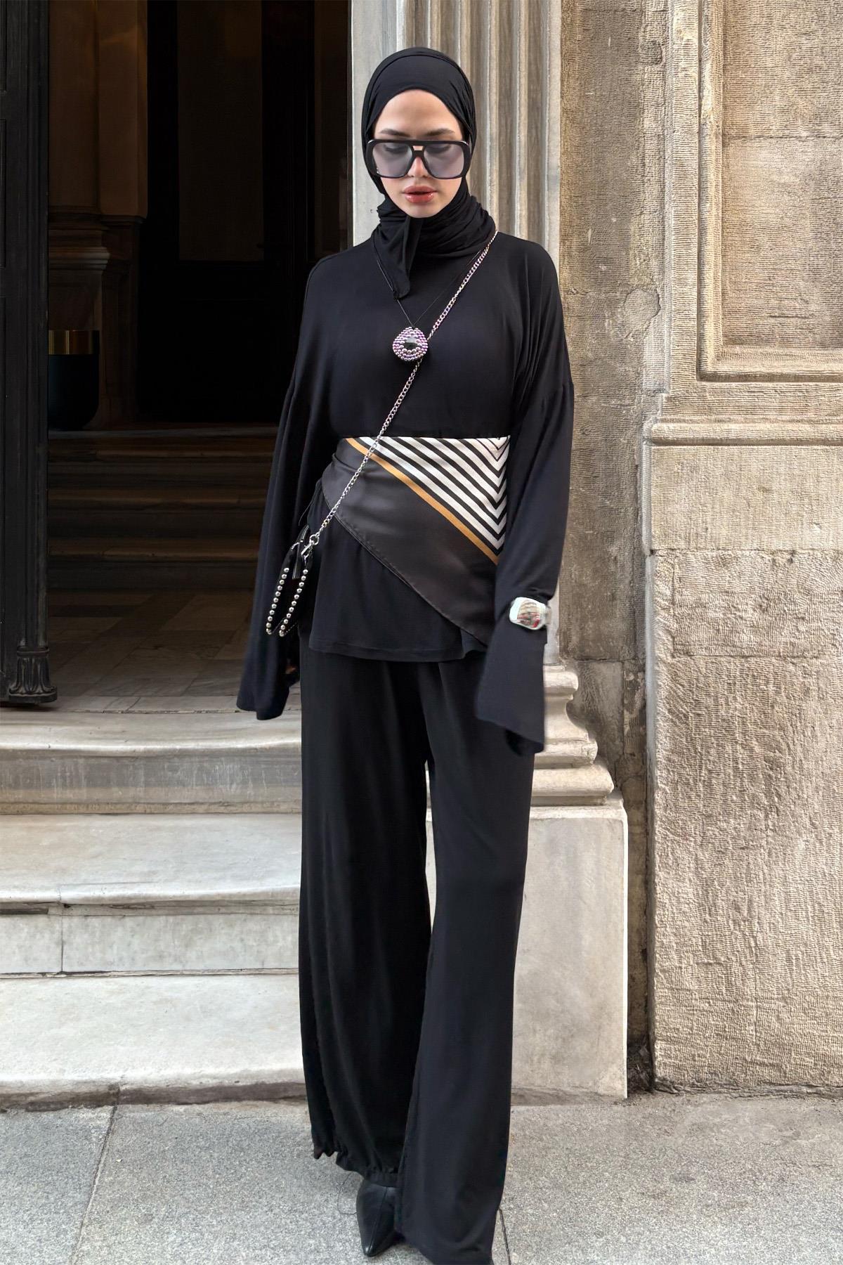 Micro Modal Pantolon Siyah