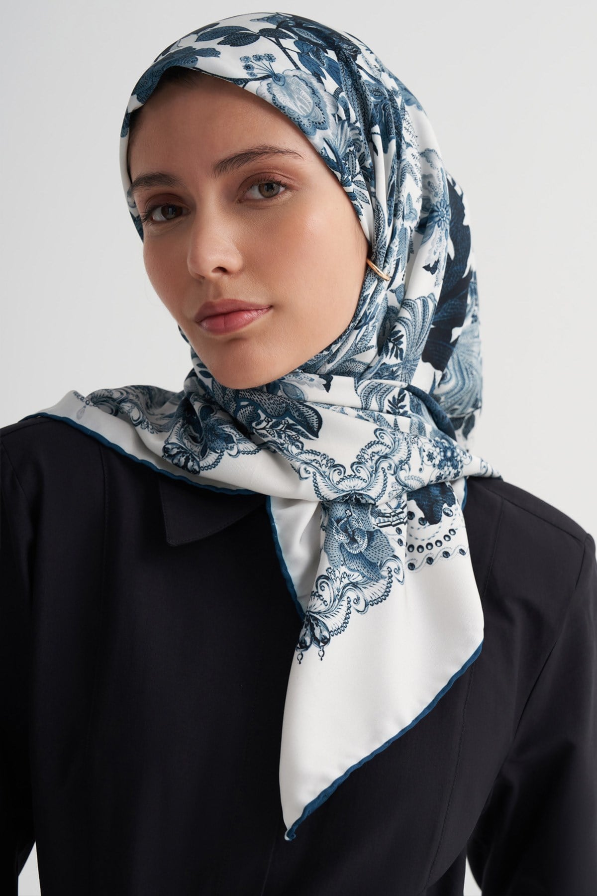 Lumea Mavi Twill Eşarp