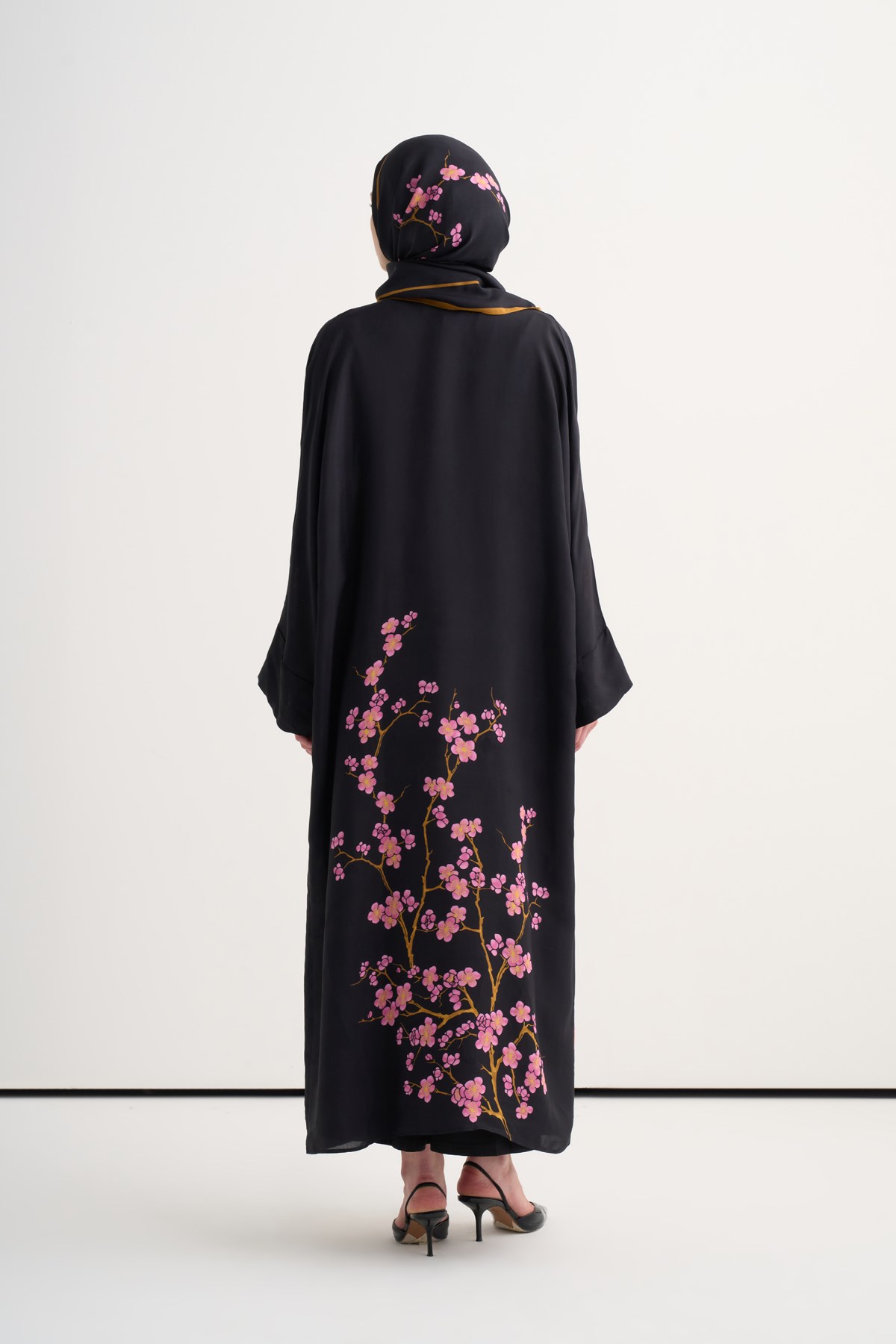 Bloomera Floş Abaya Siyah