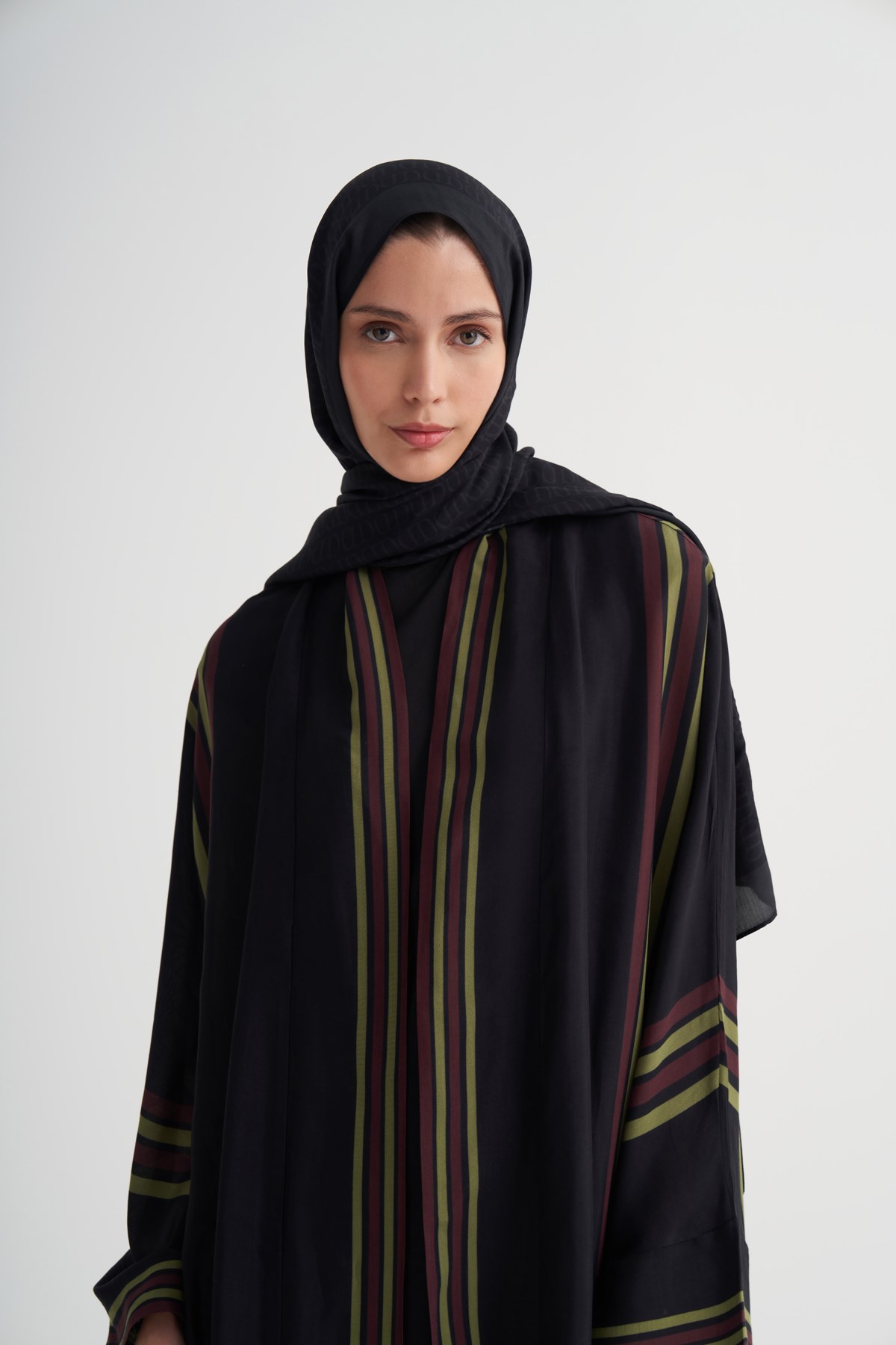 Rania Floş Abaya Siyah