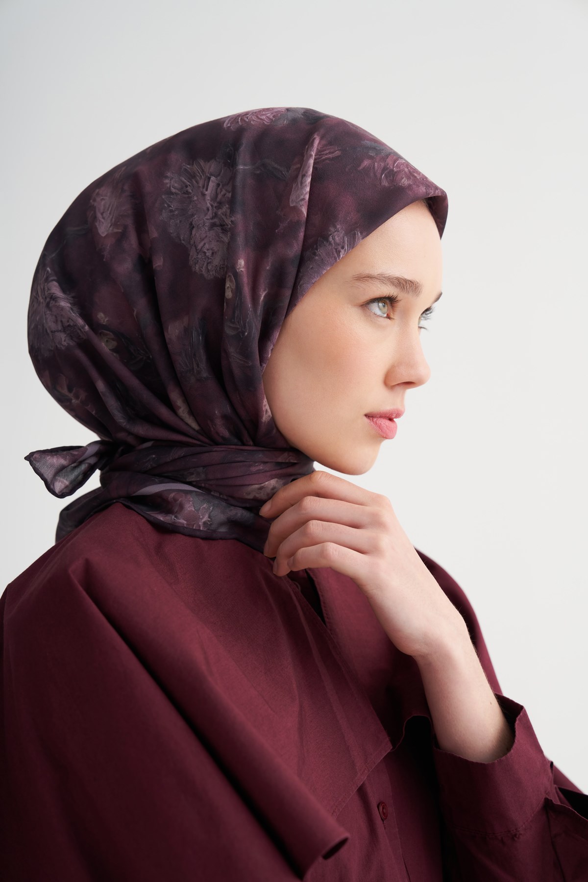 Batik Soft Eşarp Mürdüm