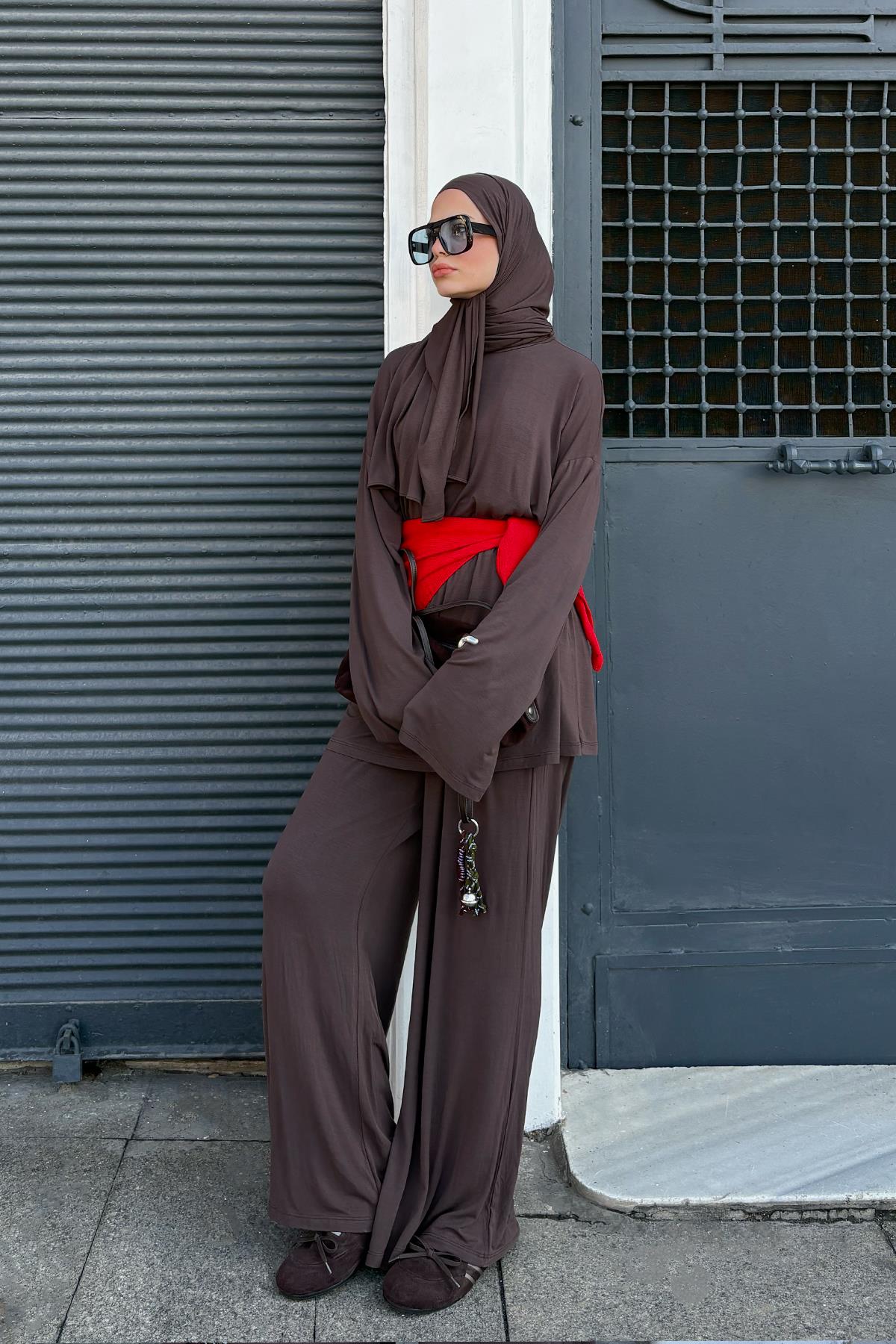 Micro Modal Pantolon Kahve