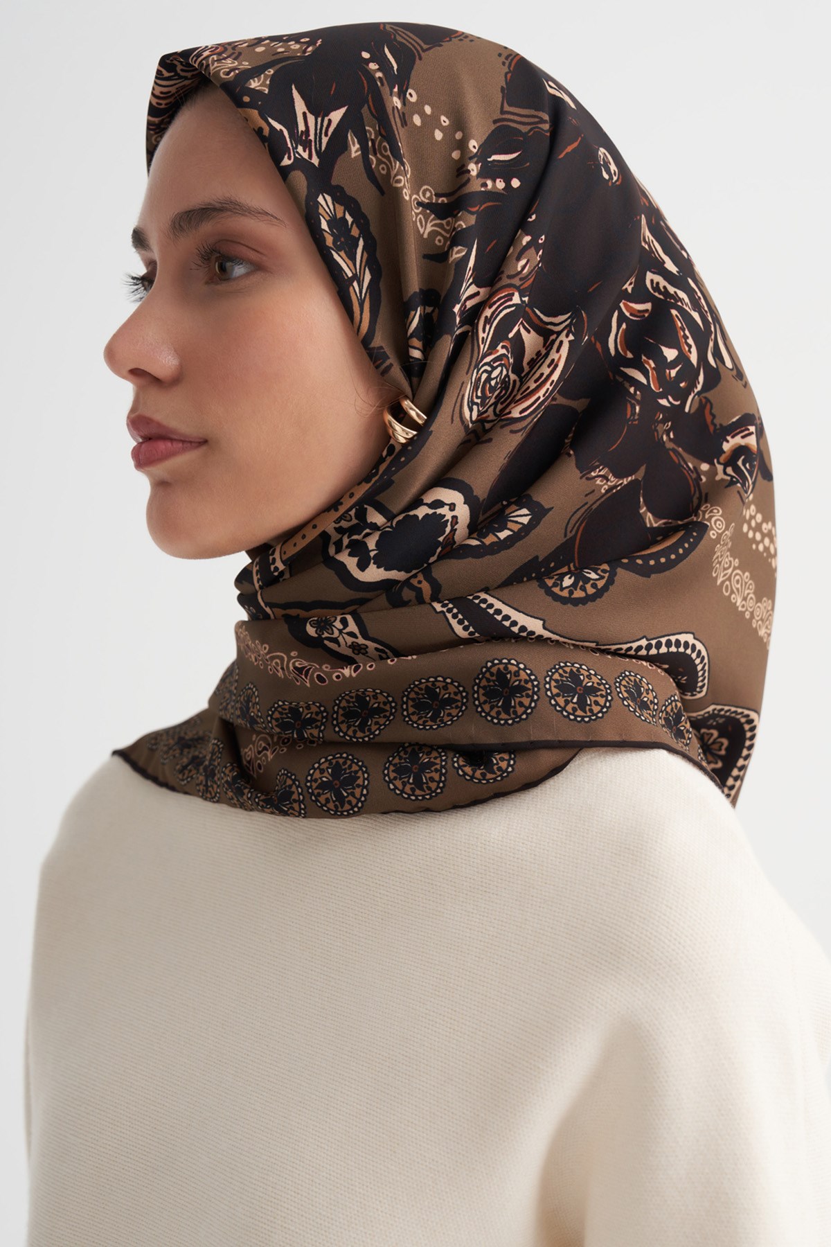 Silva Haki Twill Eşarp