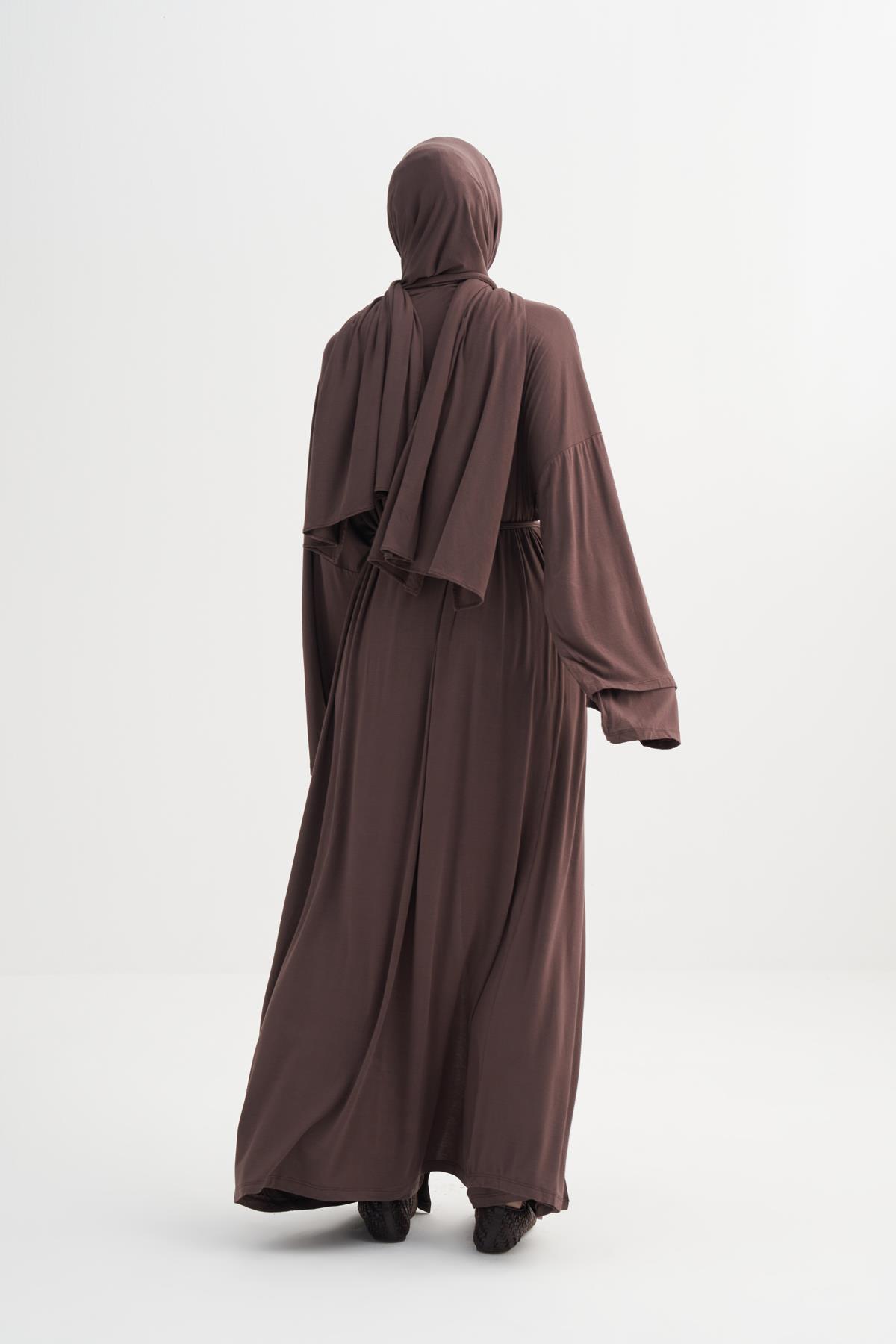 Micro Modal Abaya Kahve