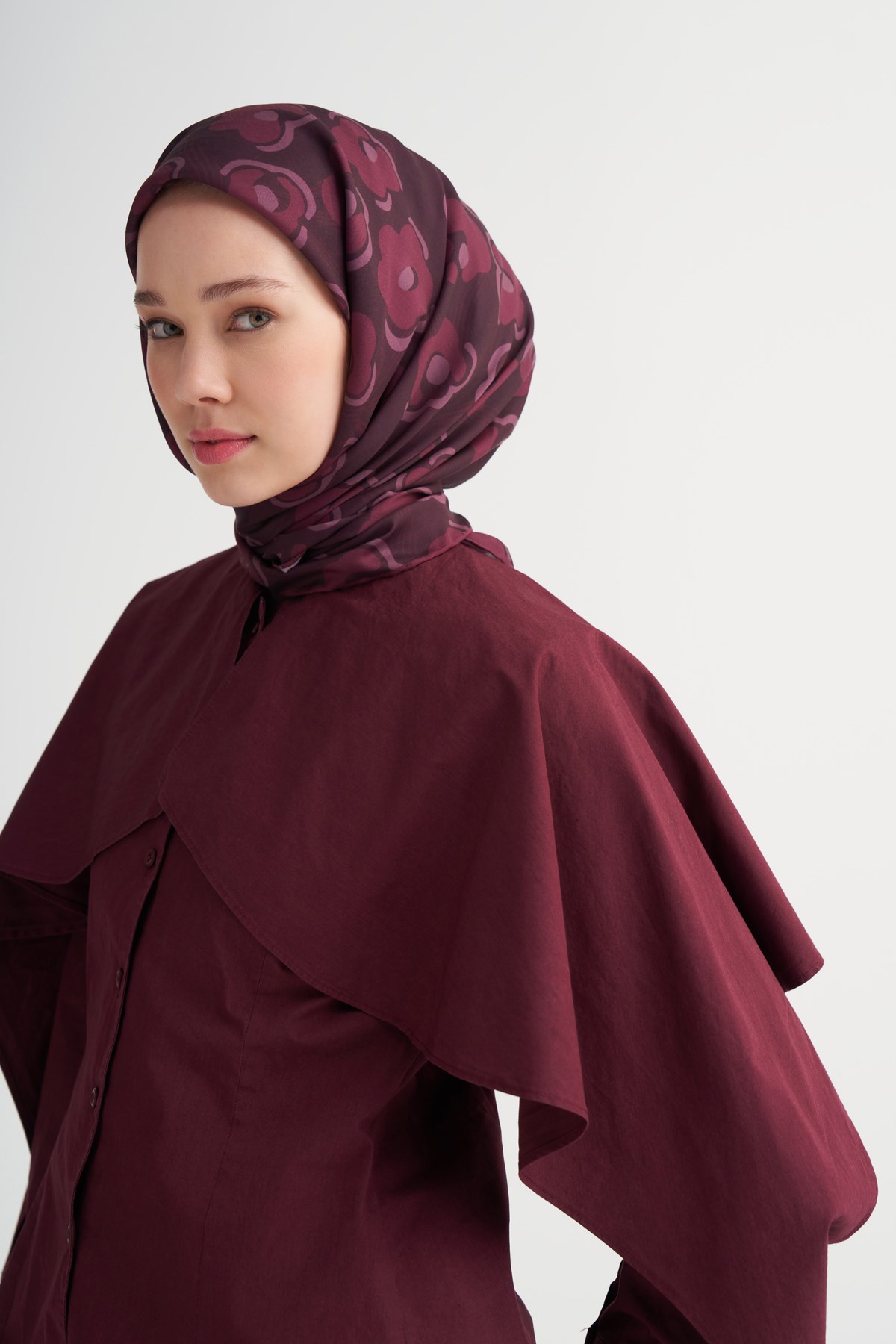 Elori Soft Eşarp Bordo
