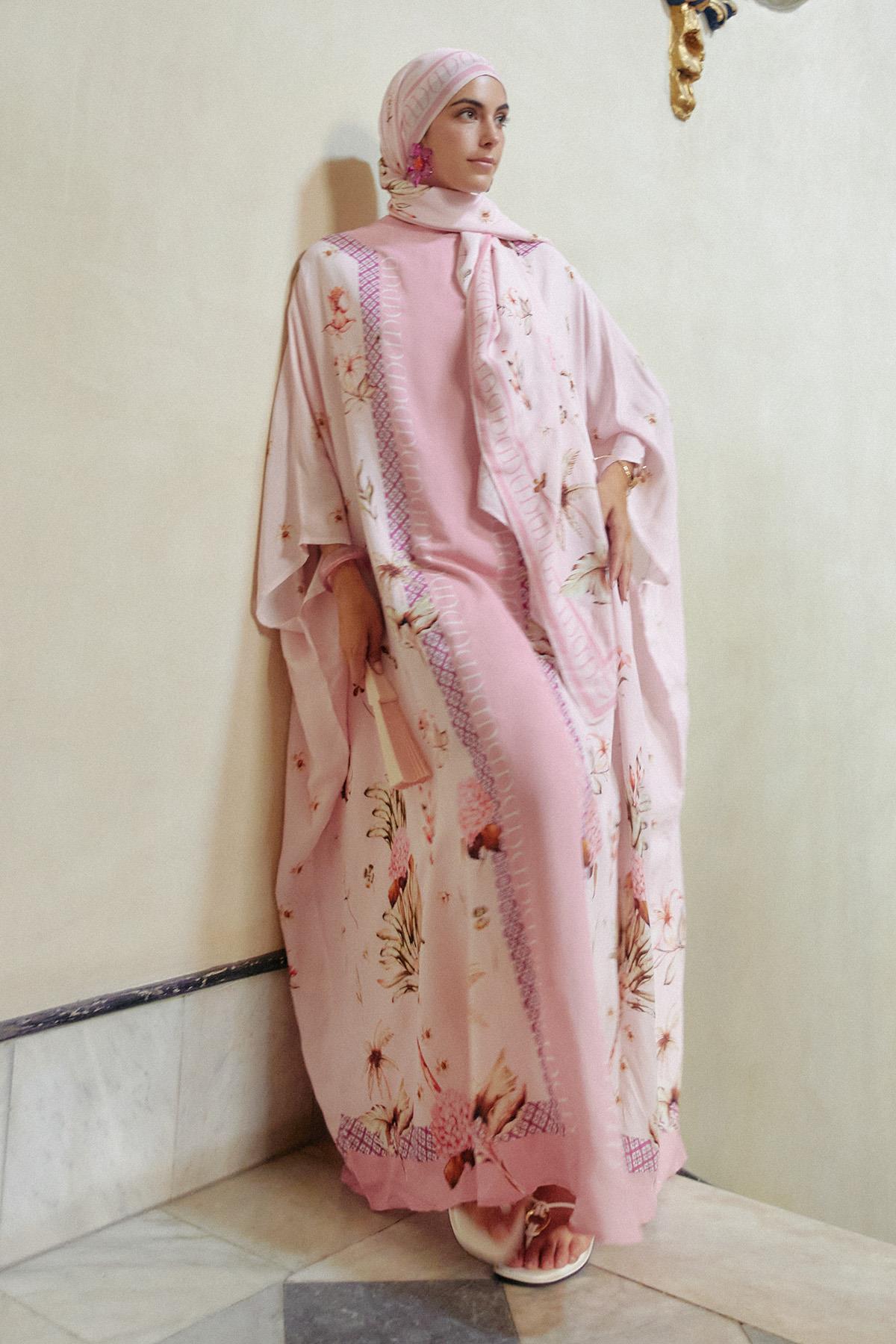 Glow Floş Kaftan Şeker Pembesi