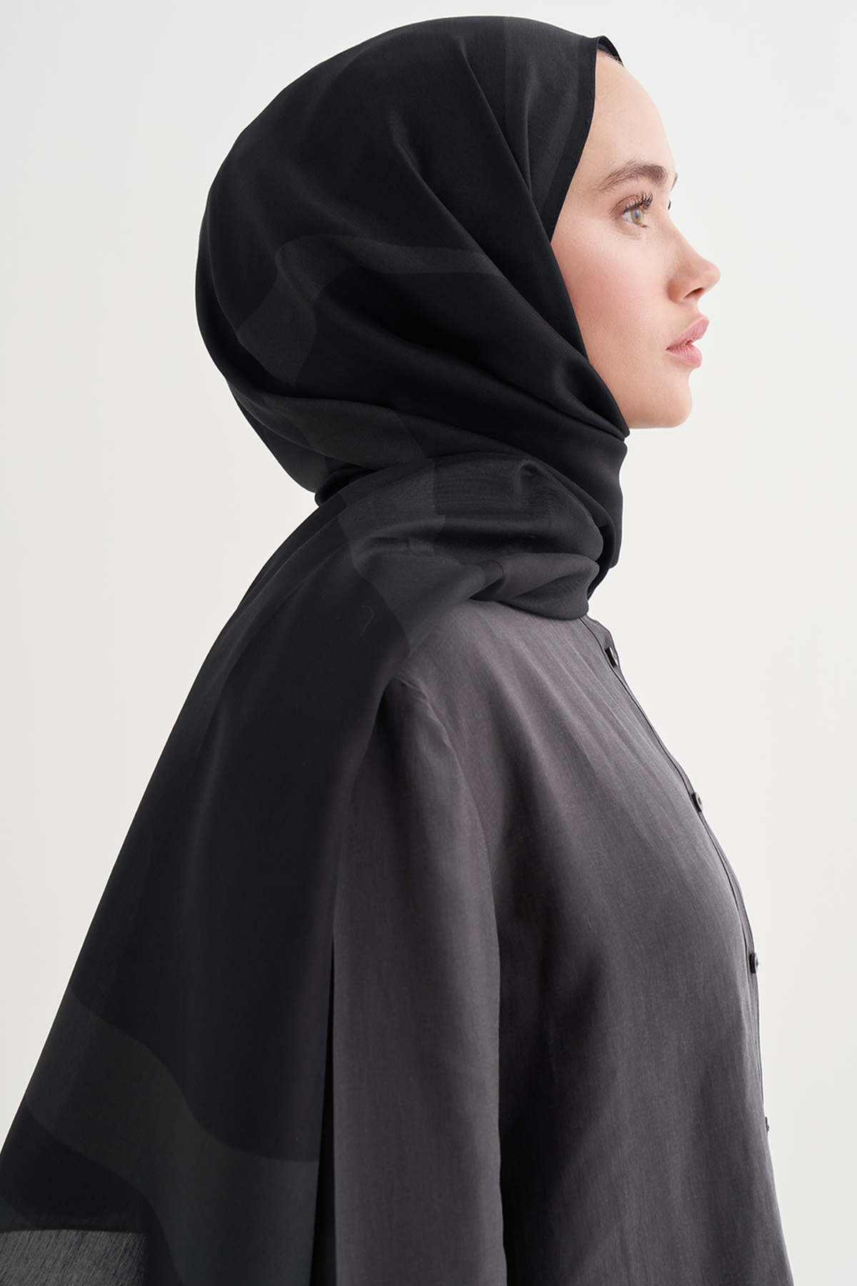 Linea Monogram Floş Şal Antrasit