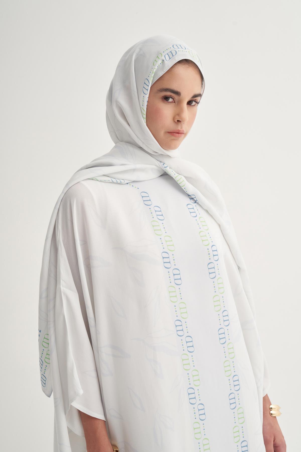 Aurella Floş Kaftan Soft Mavi