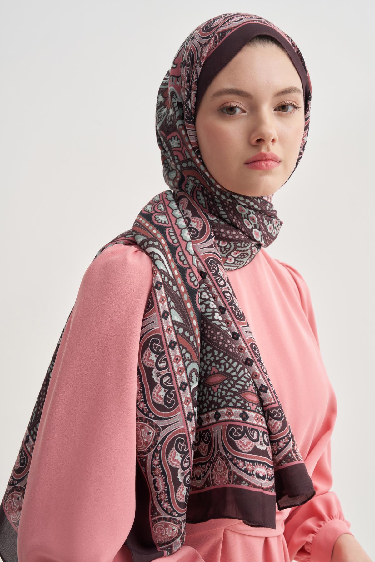 Olea Bordo Nilla Pamuklu Şal