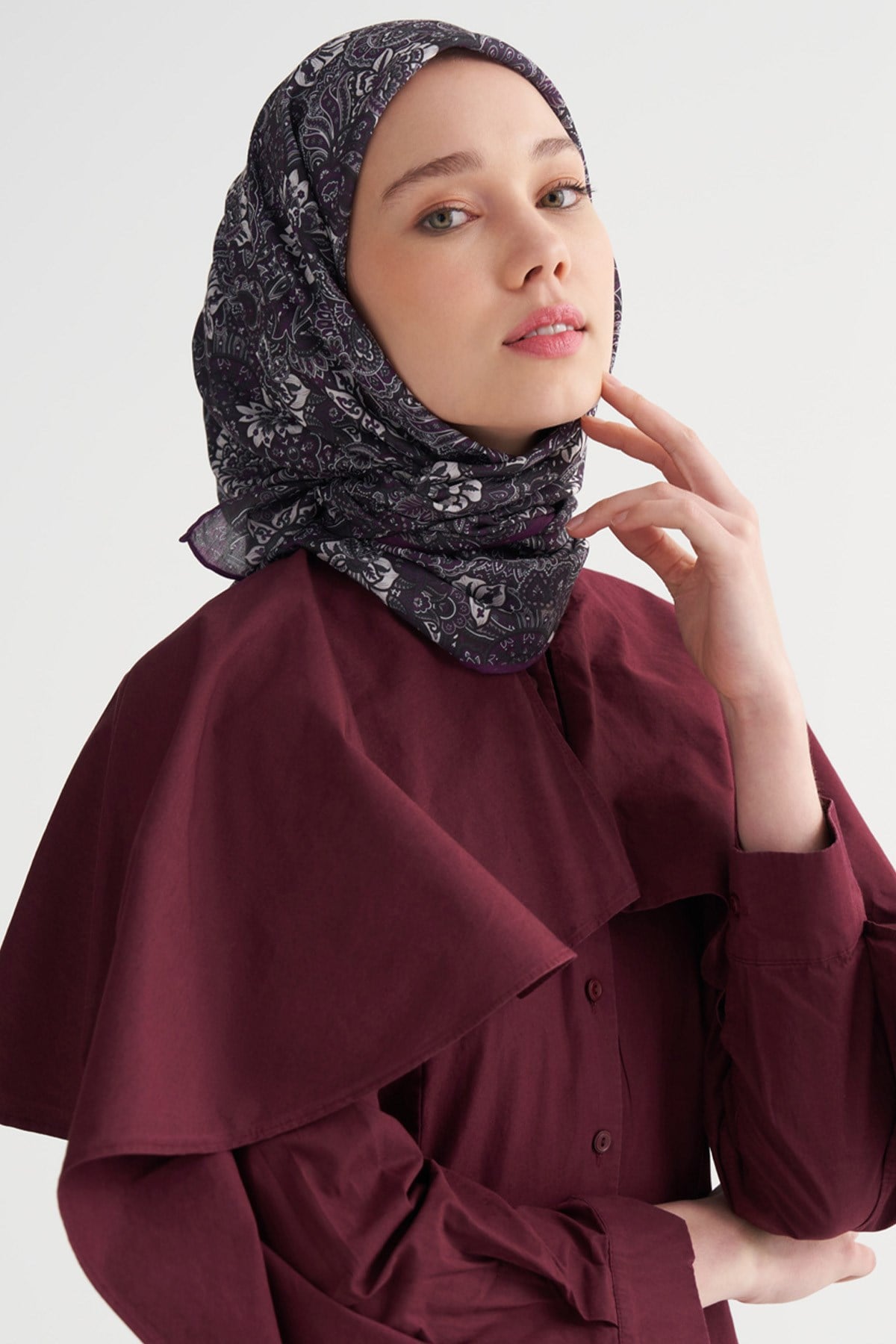 Velora Soft Eşarp Mor