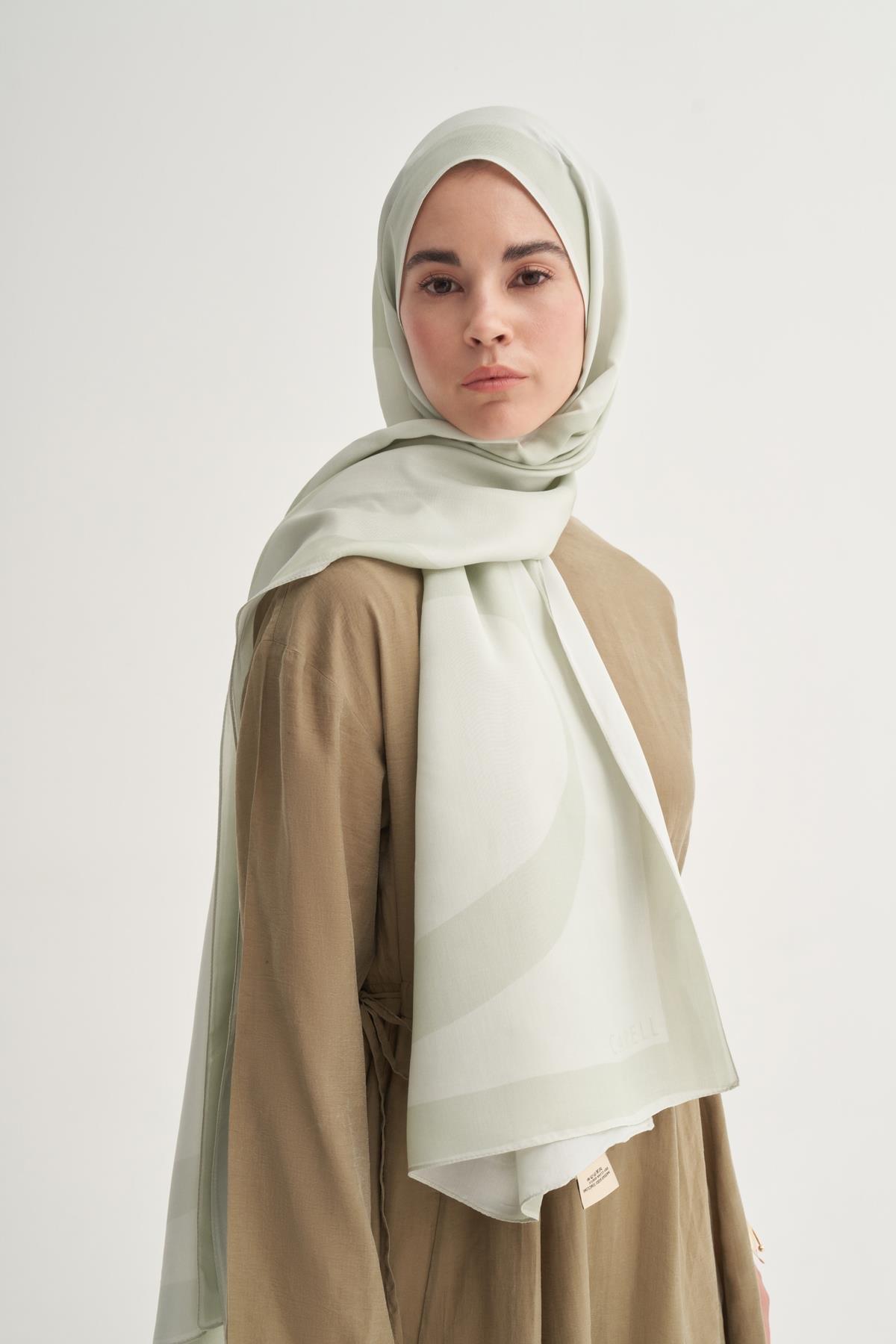 Linea Monogram Floş Şal Soft Yeşil