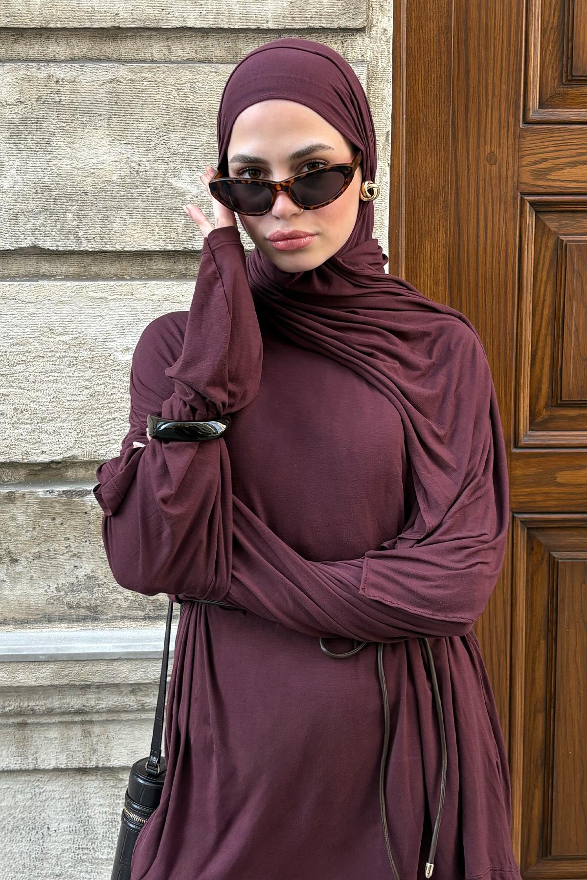 Micro Modal Şal Mürdüm