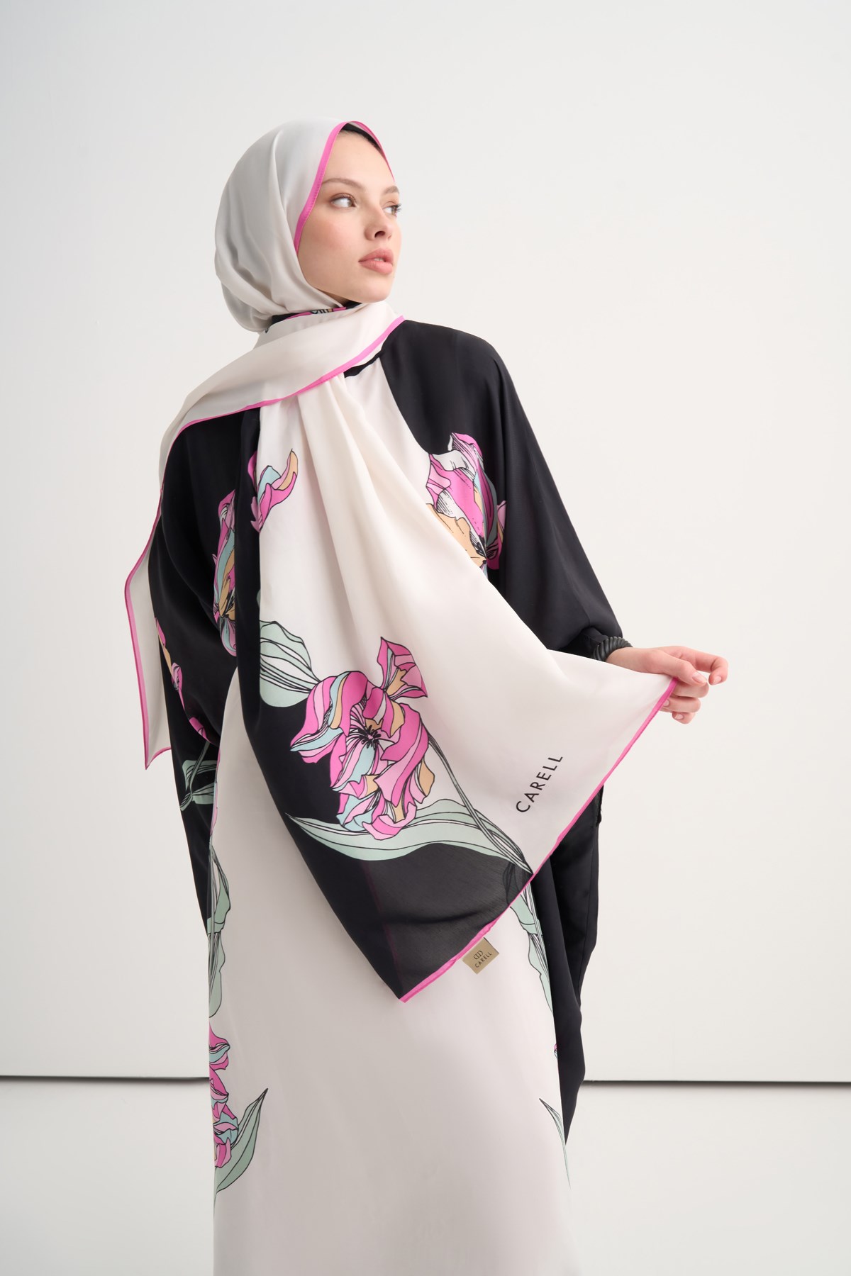 Mirelle Floş Şal Siyah