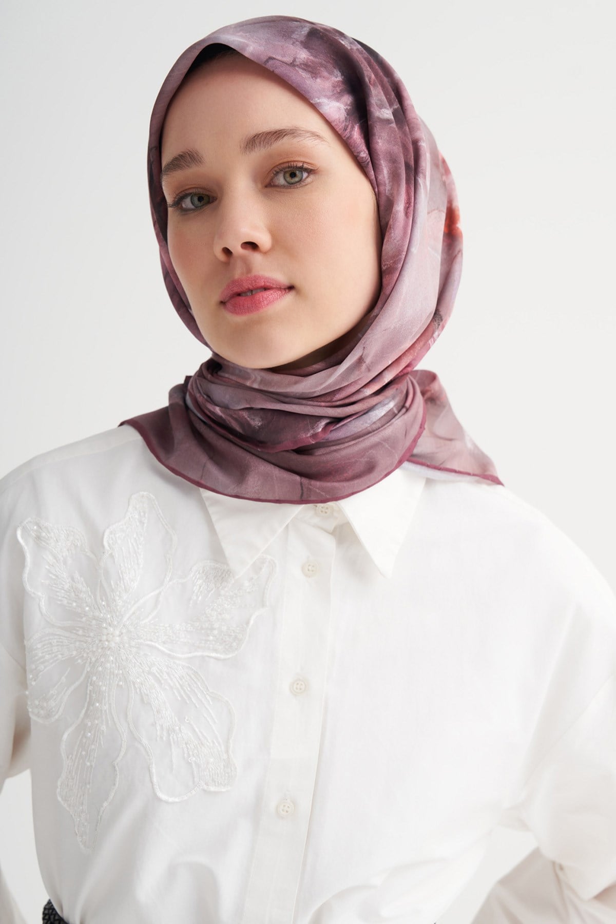 Bloomia Soft Eşarp Pudra