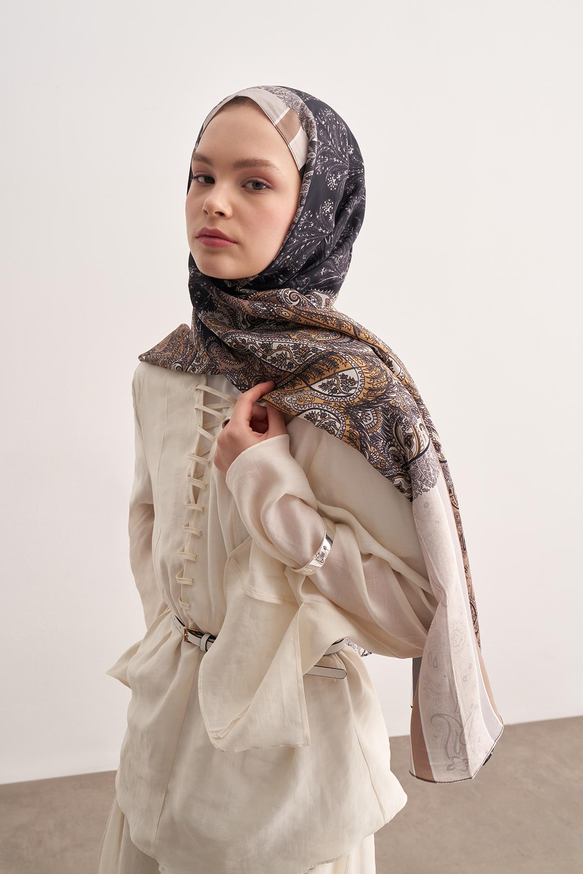 Ivory Vizon Vela Floş Şal