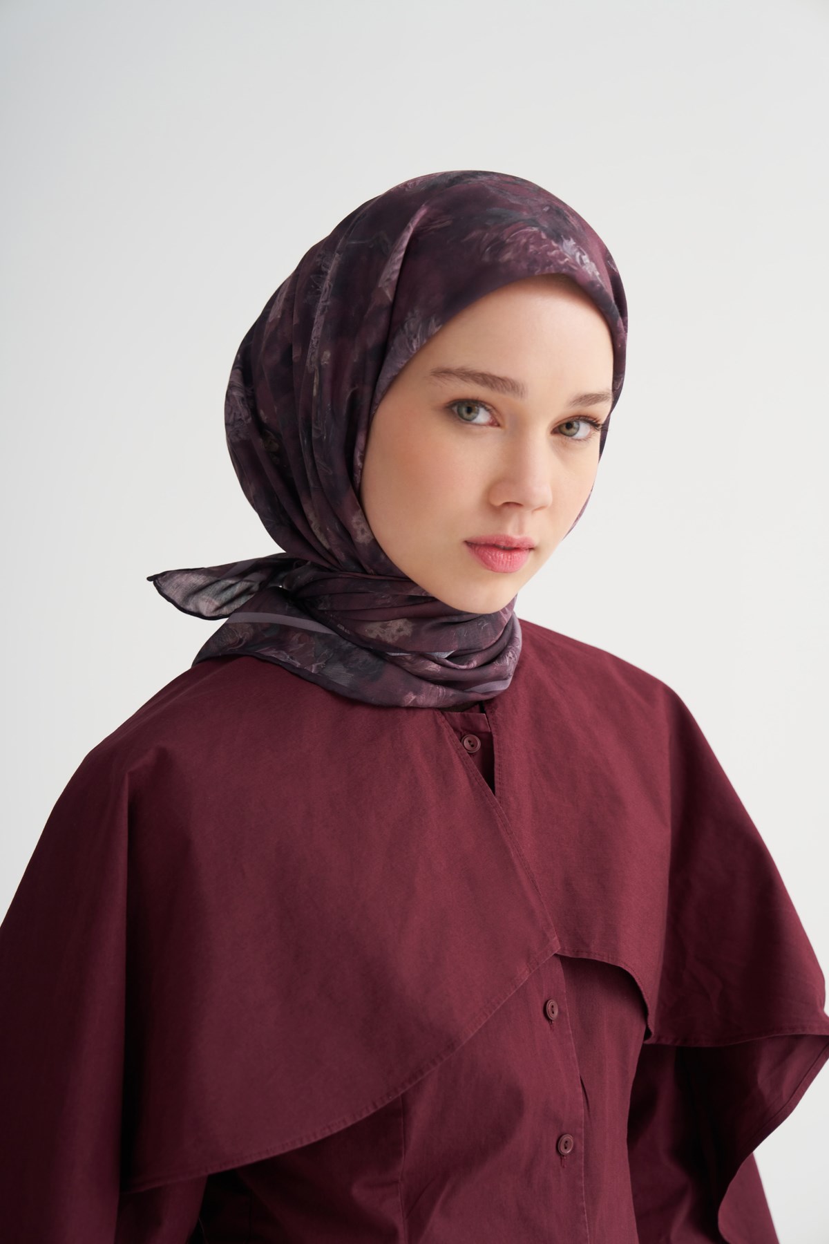 Batik Soft Eşarp Mürdüm