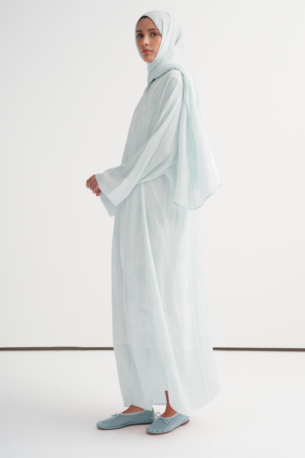 Mania Floş Abaya Mavi
