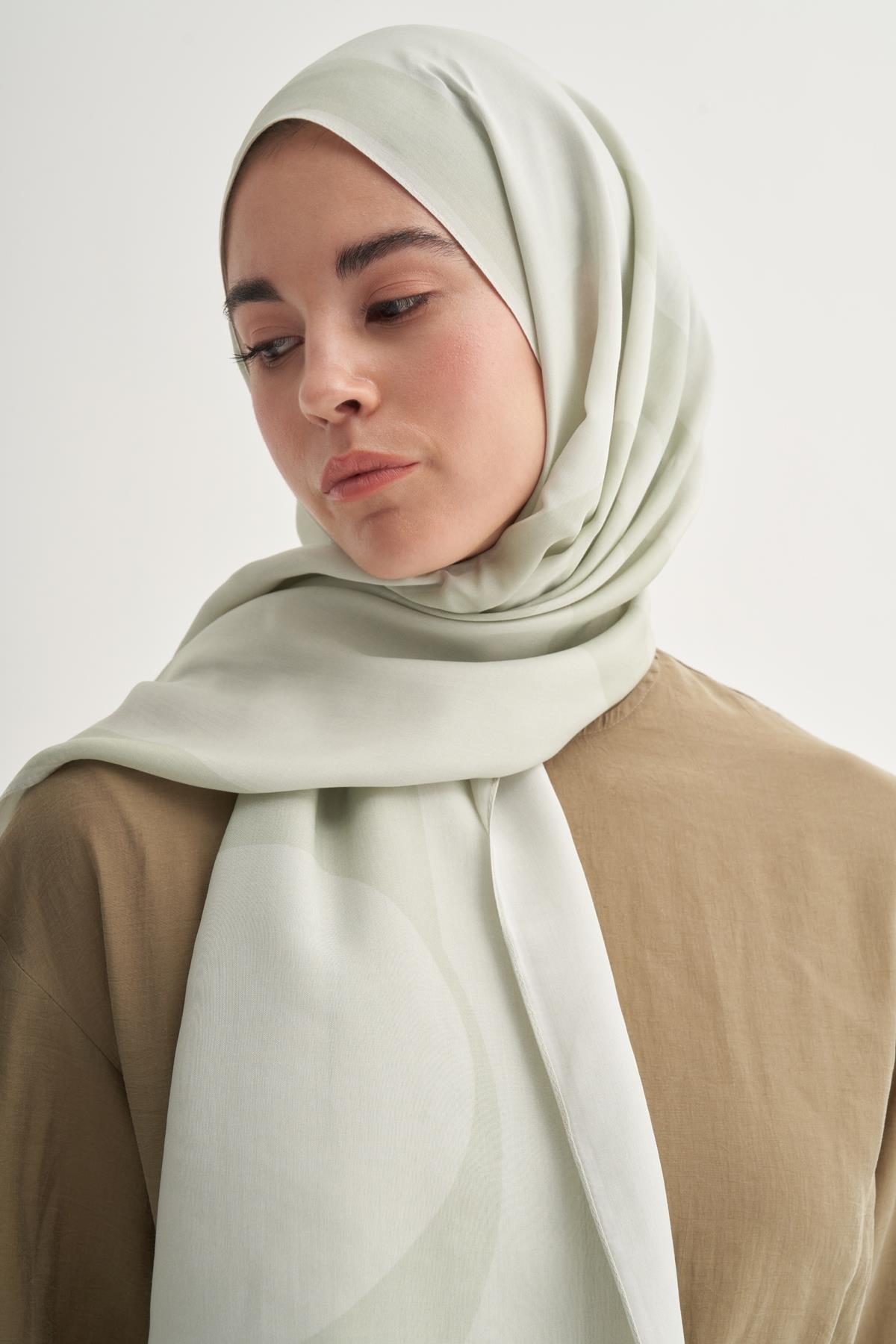 Linea Monogram Floş Şal Soft Yeşil