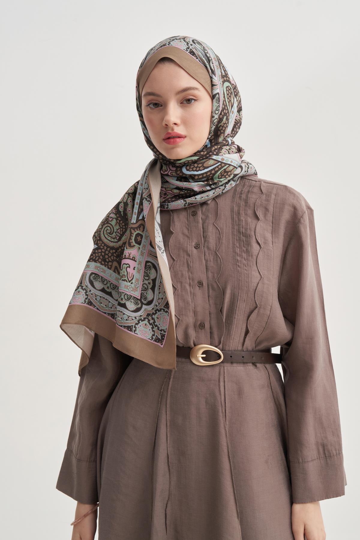 Olea Vizon Nilla Pamuklu Şal