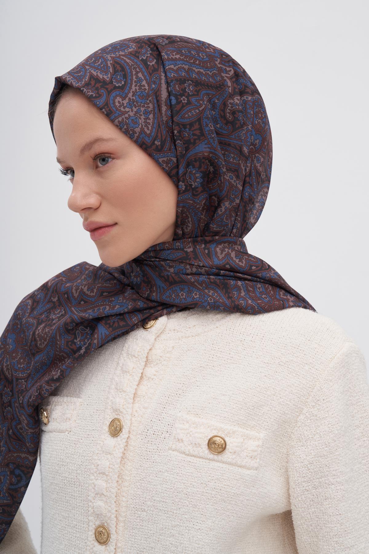 Bloom Kahve Nilla Pamuklu Şal