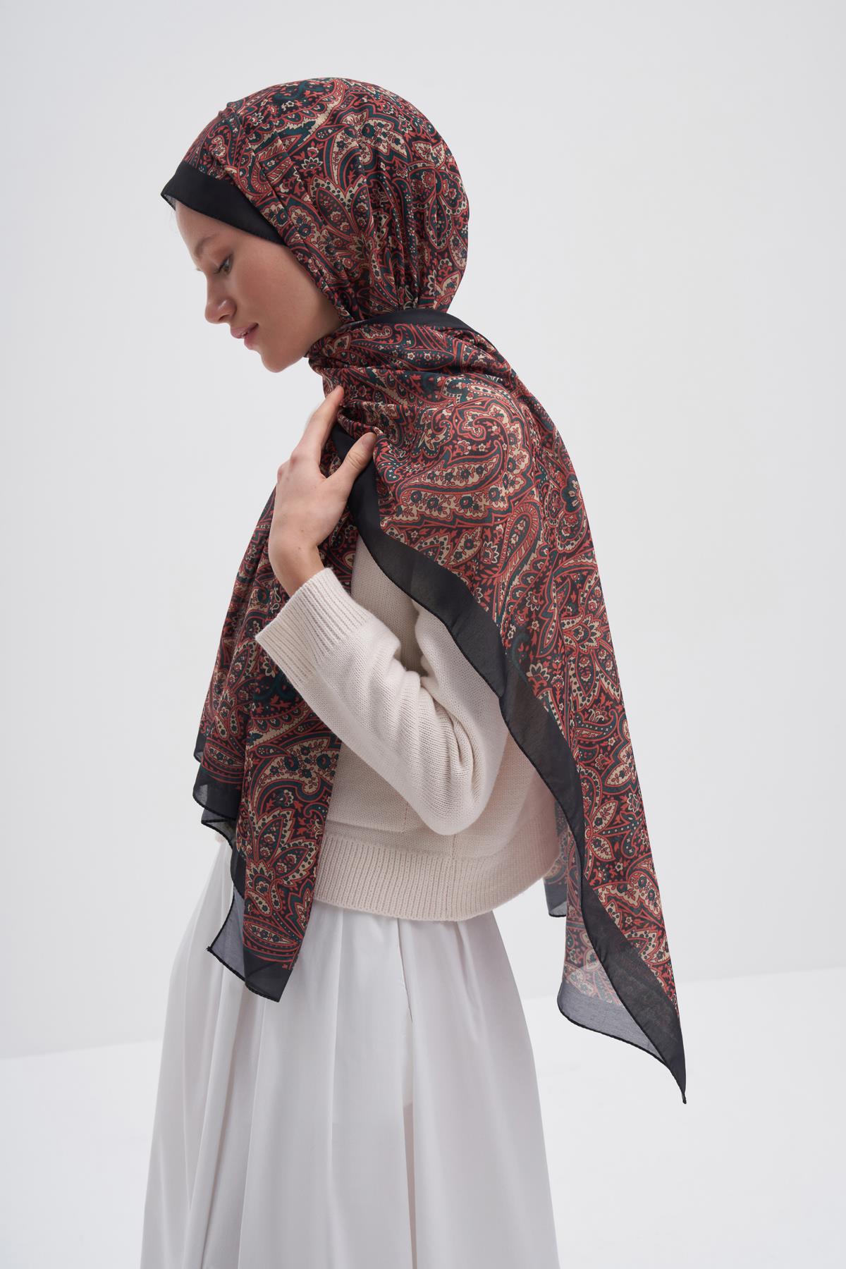 Bloom Kiremit Nilla Pamuklu Şal