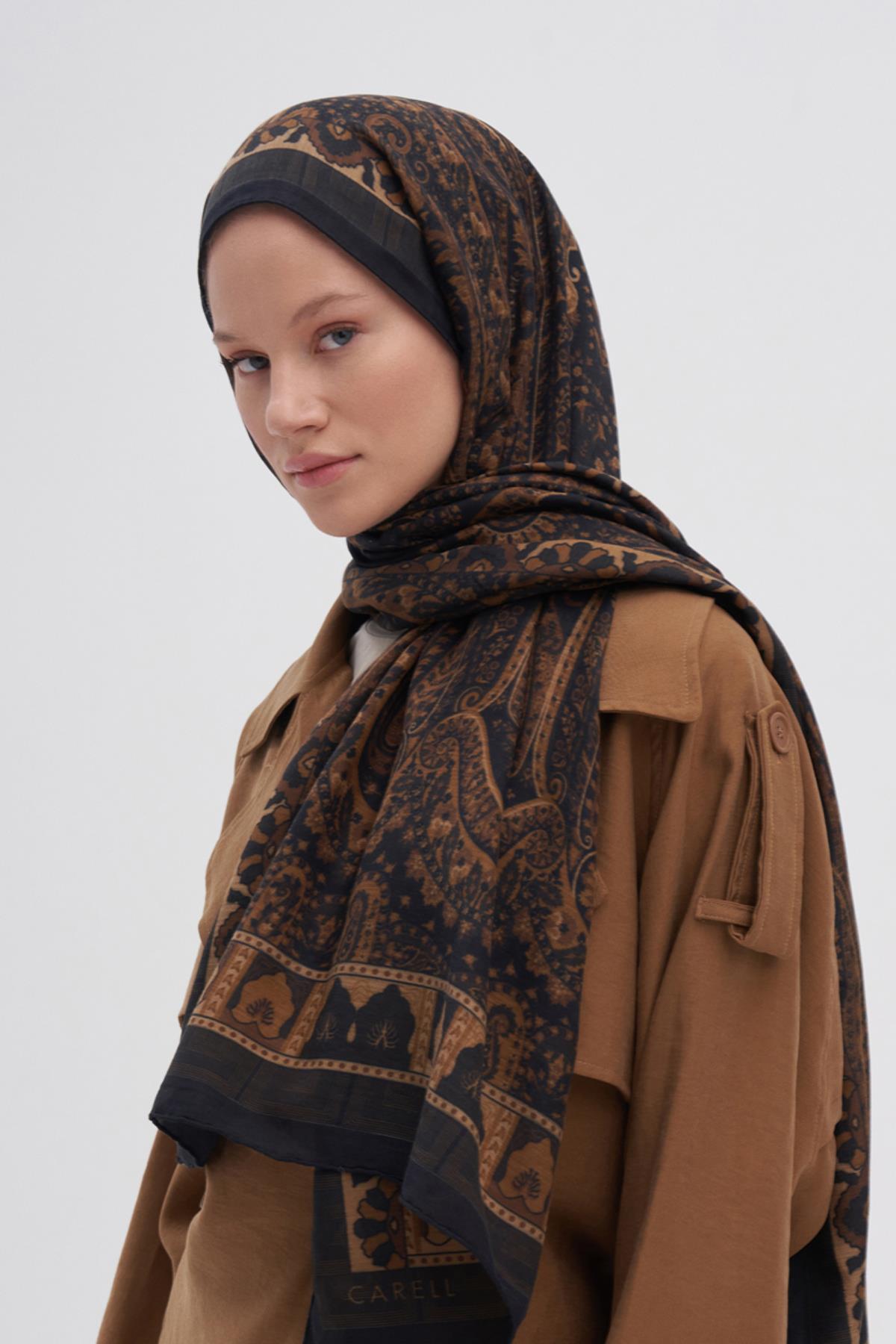 Breeze Acı Kahve Early İpek Şal