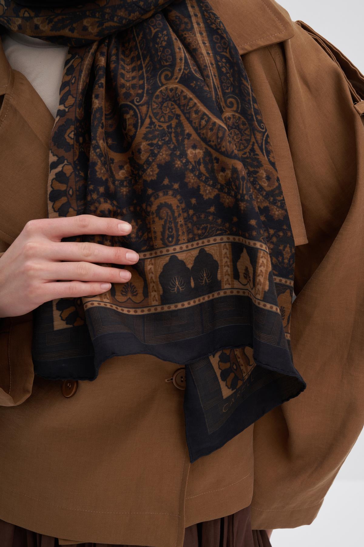 Breeze Acı Kahve Early İpek Şal